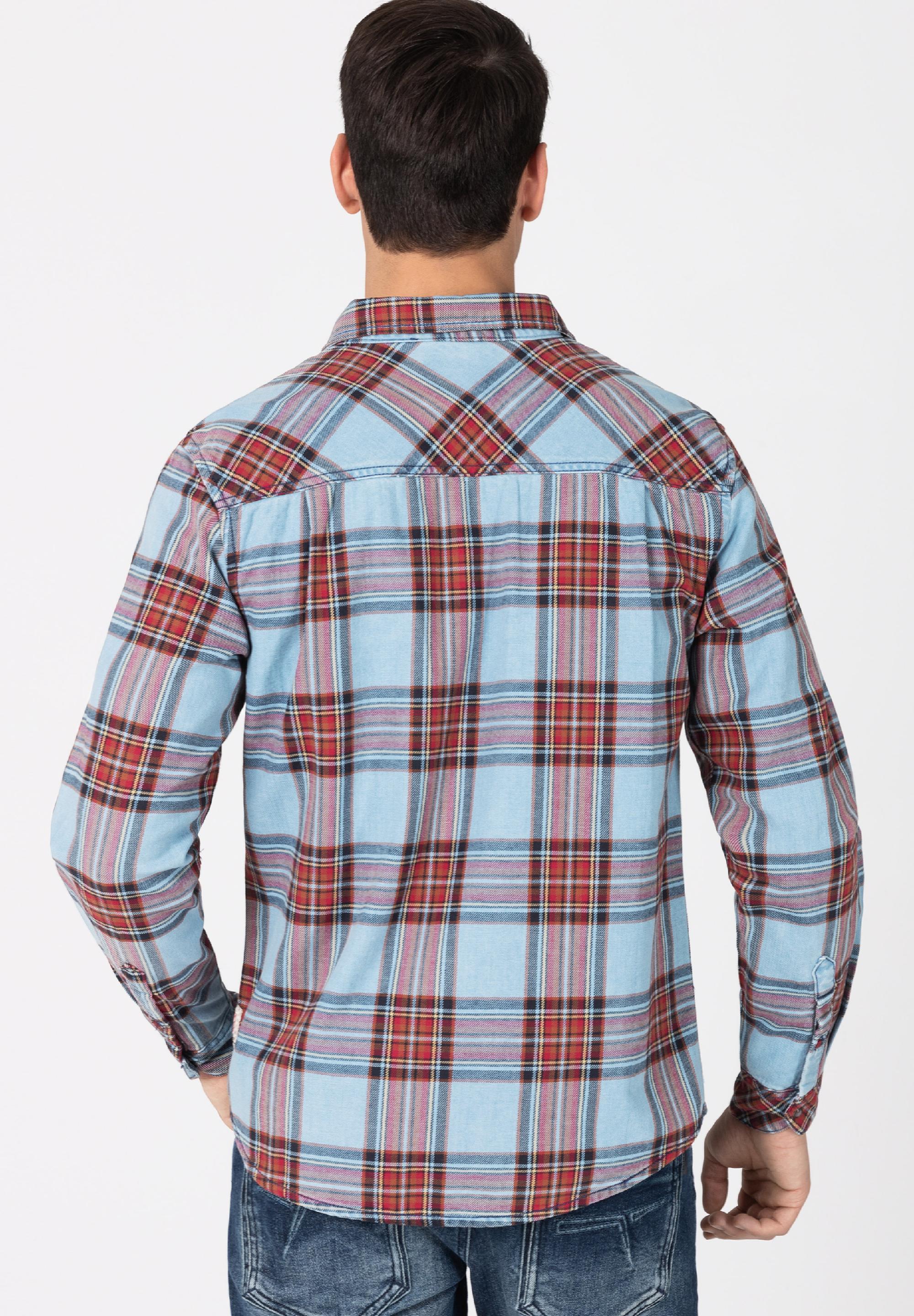 Indigo Check Shirt - kent colllar