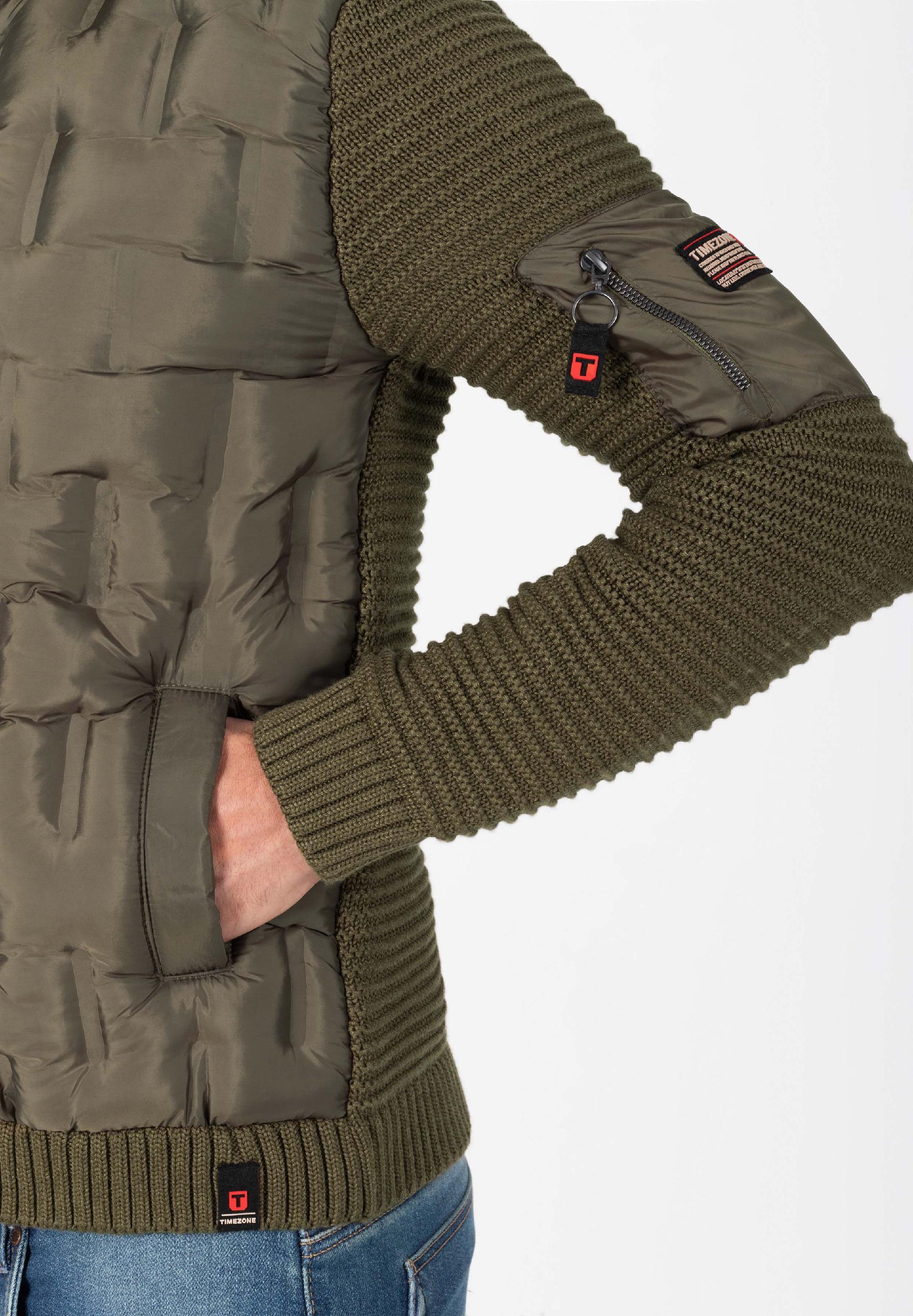 Padded Knit Jacket zipper