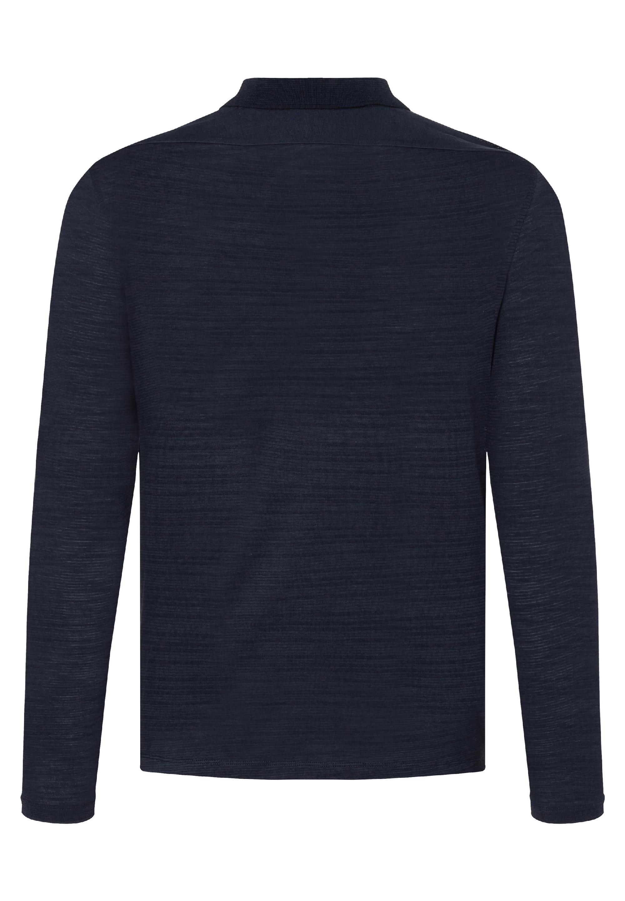 Knit Slub Longsleeve Polo