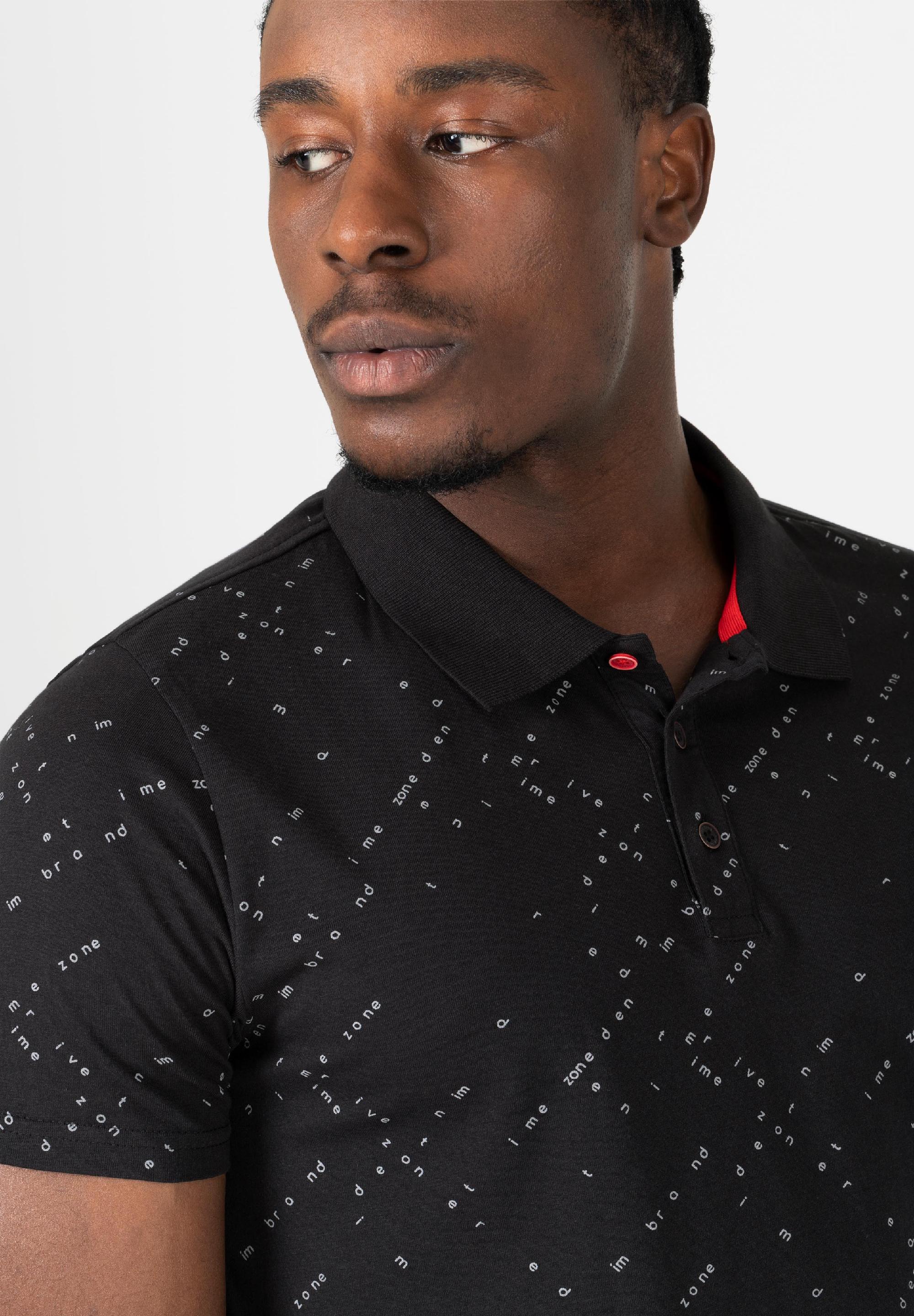 Letter Printed Polo print