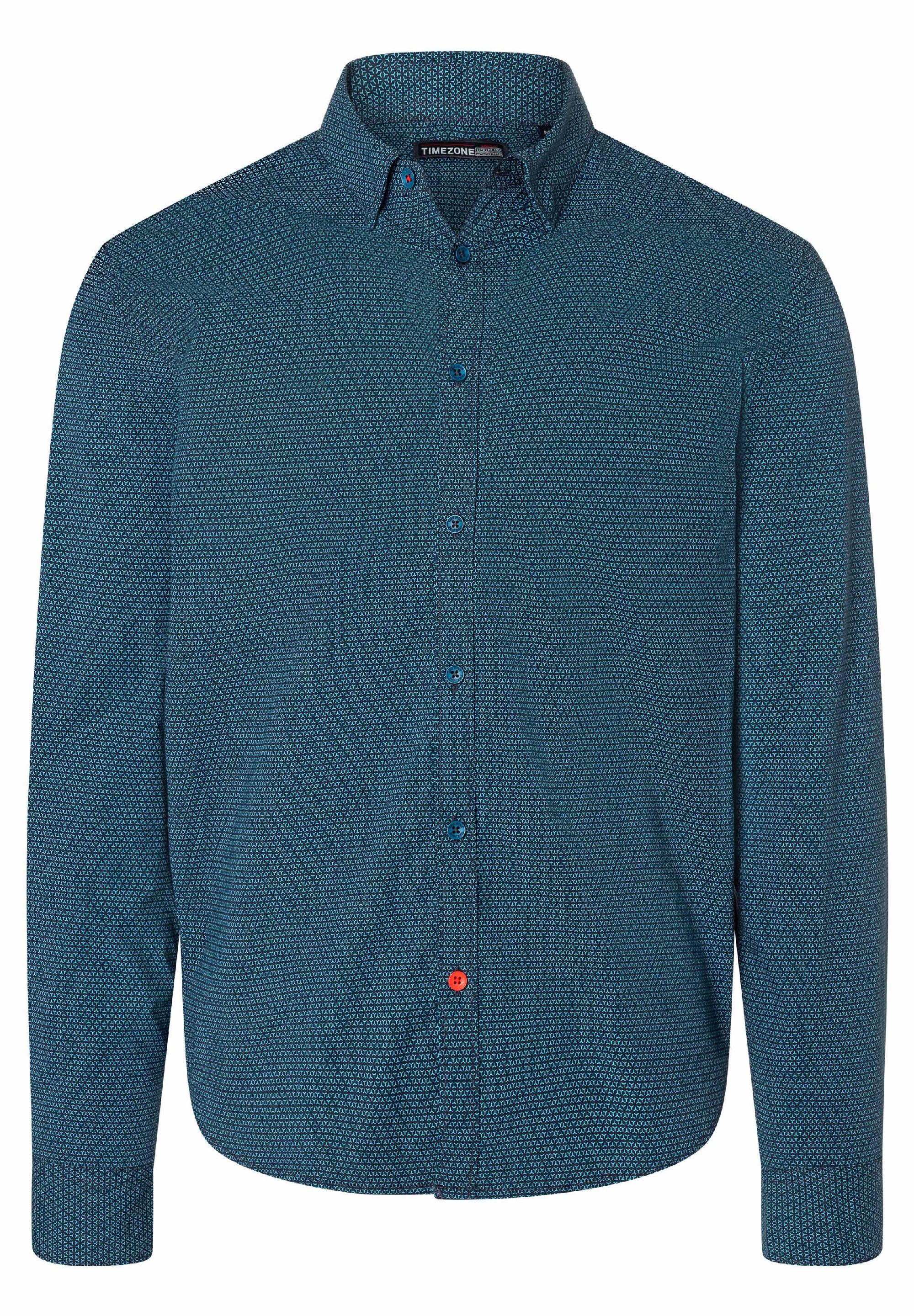 Printed Stretch Shirt - kent collar