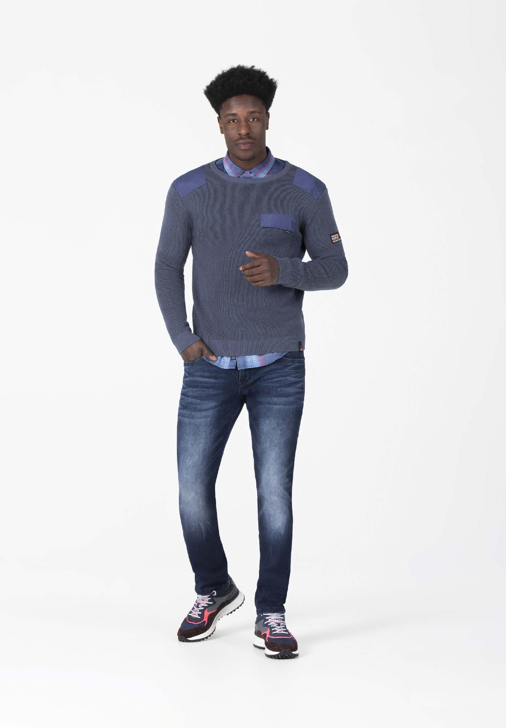 Fabricmix Crewneck Sweater