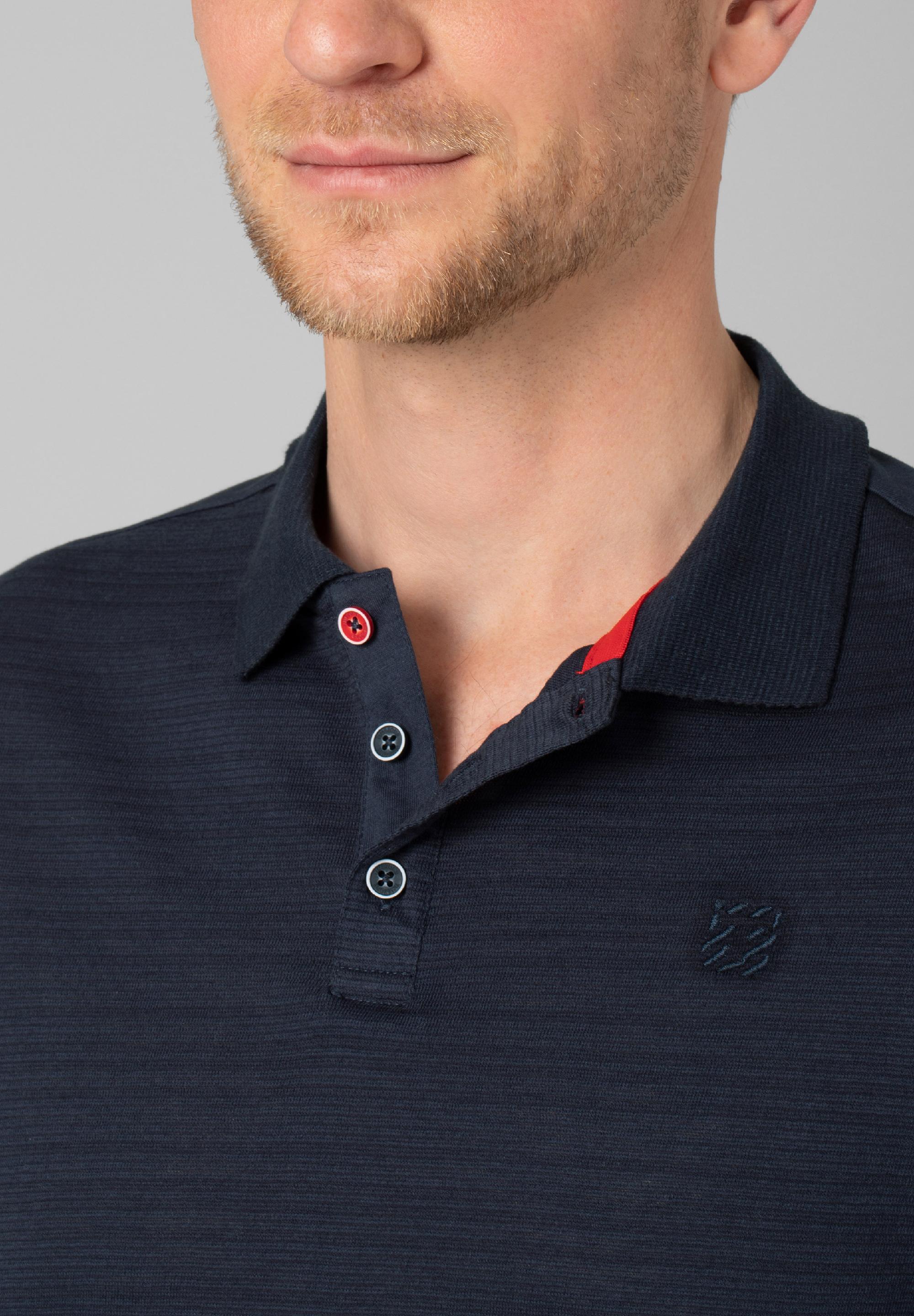 Knit Slub Longsleeve Polo