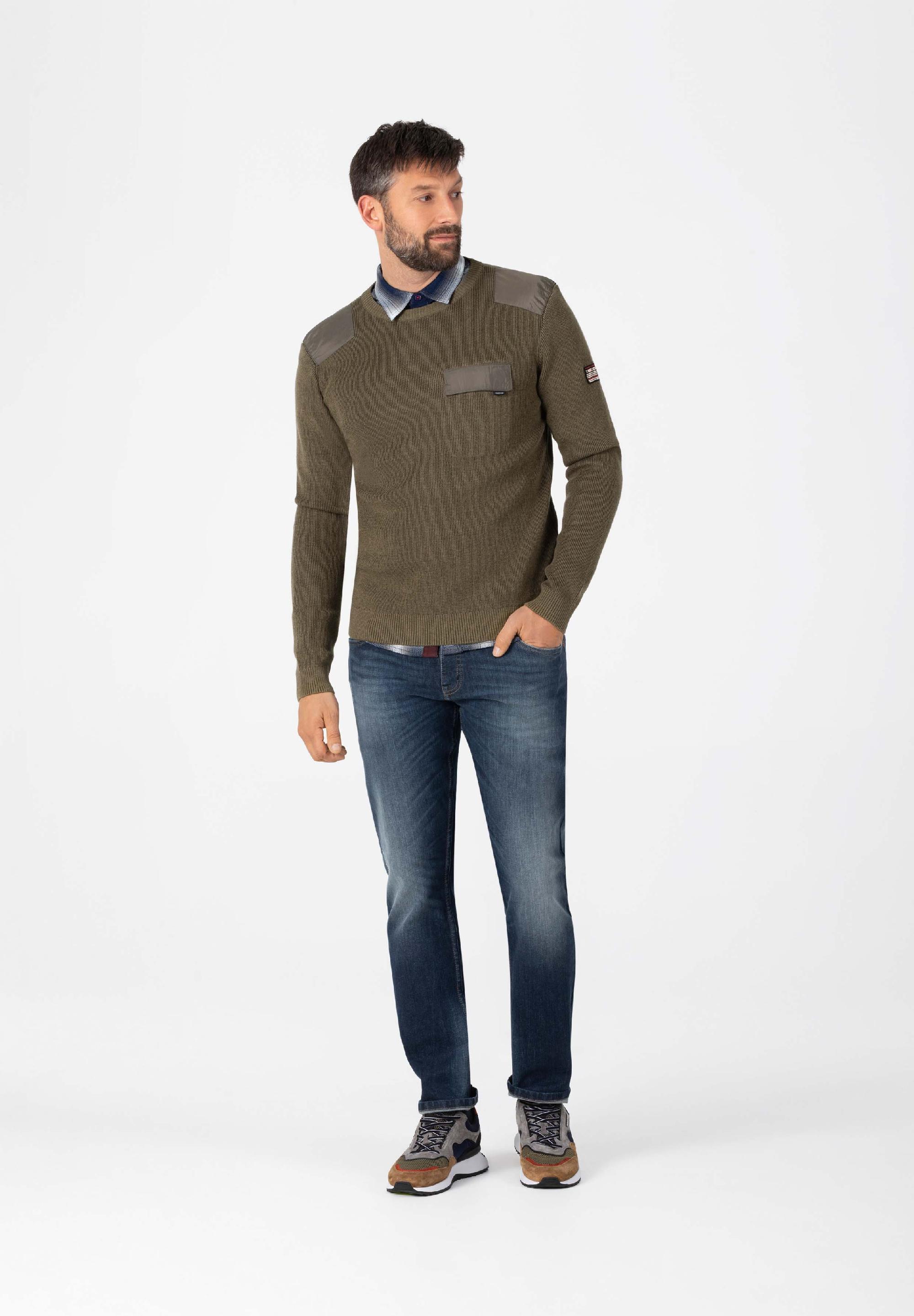 Fabricmix Crewneck Sweater