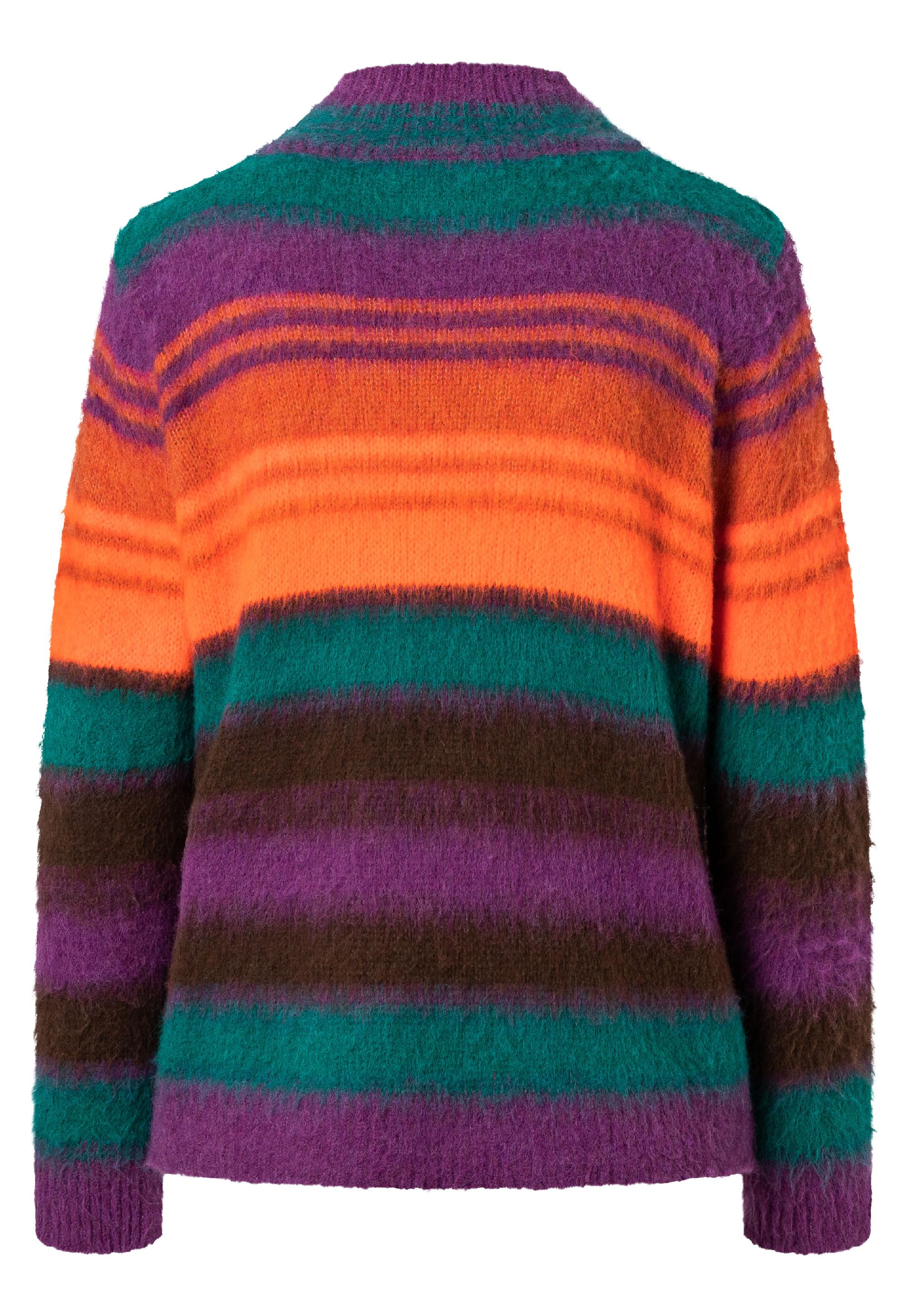 Mockneck Stripe Pullover