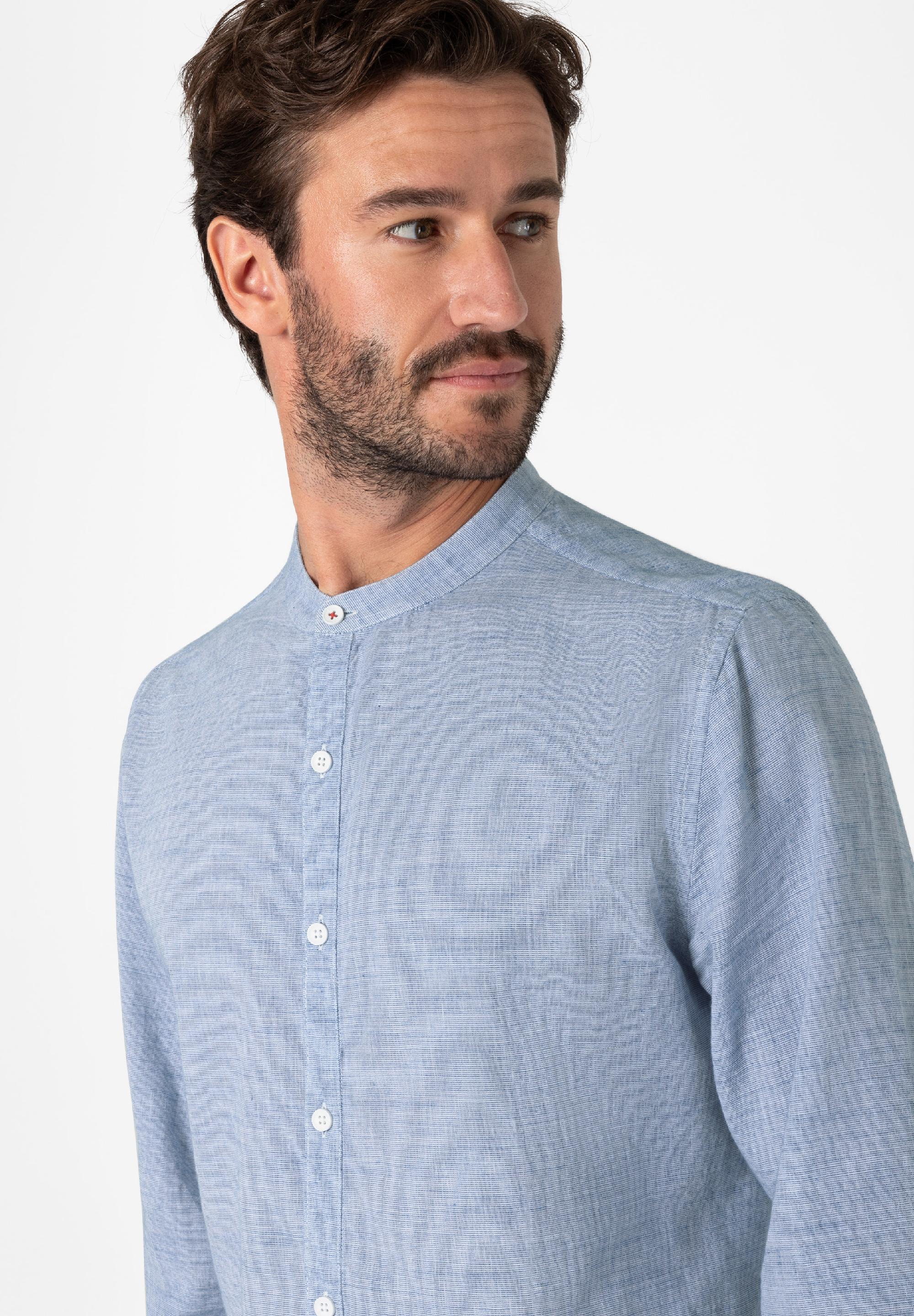 Stand-up-collar Shirt