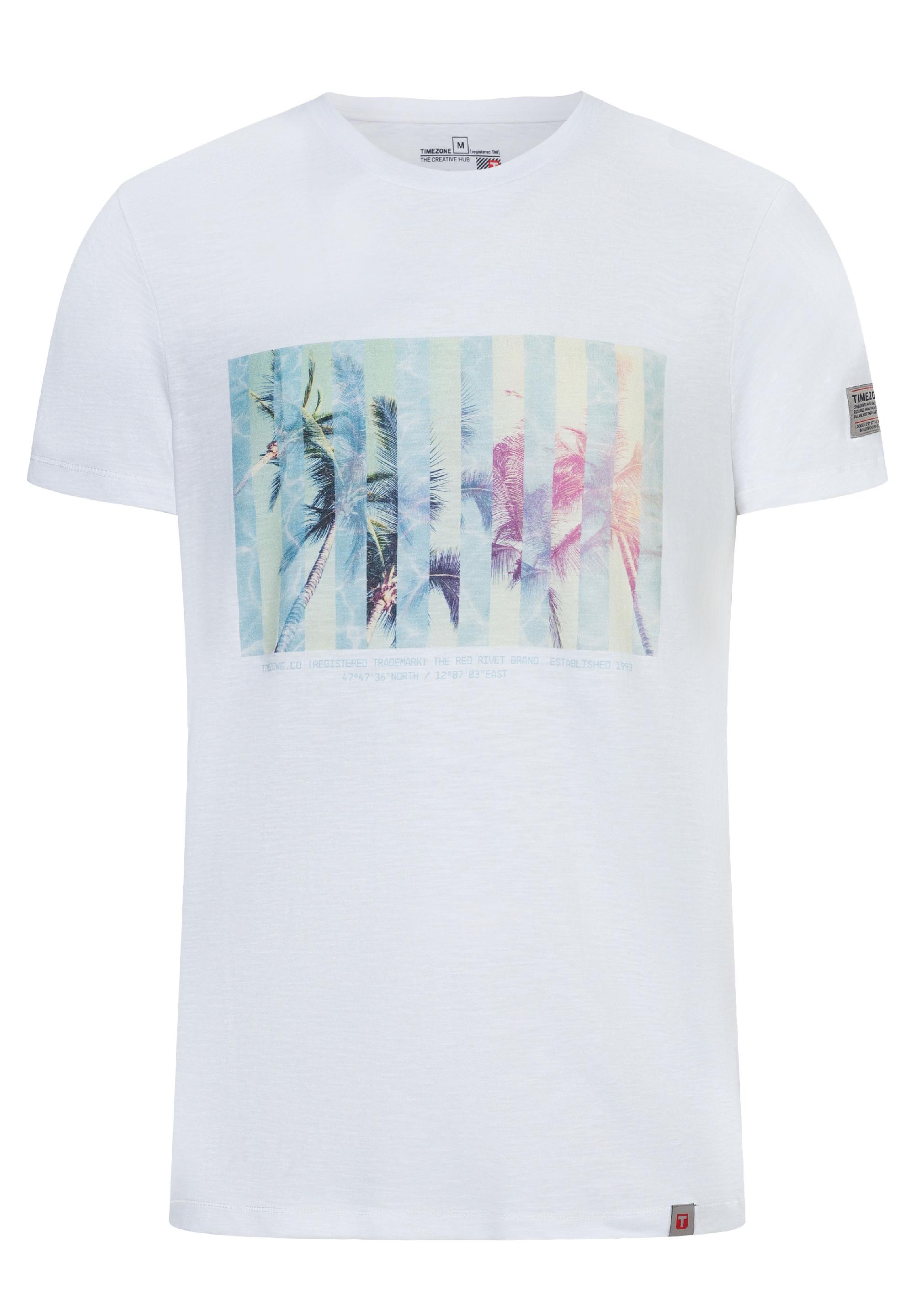 Striped Palm T-Shirt print