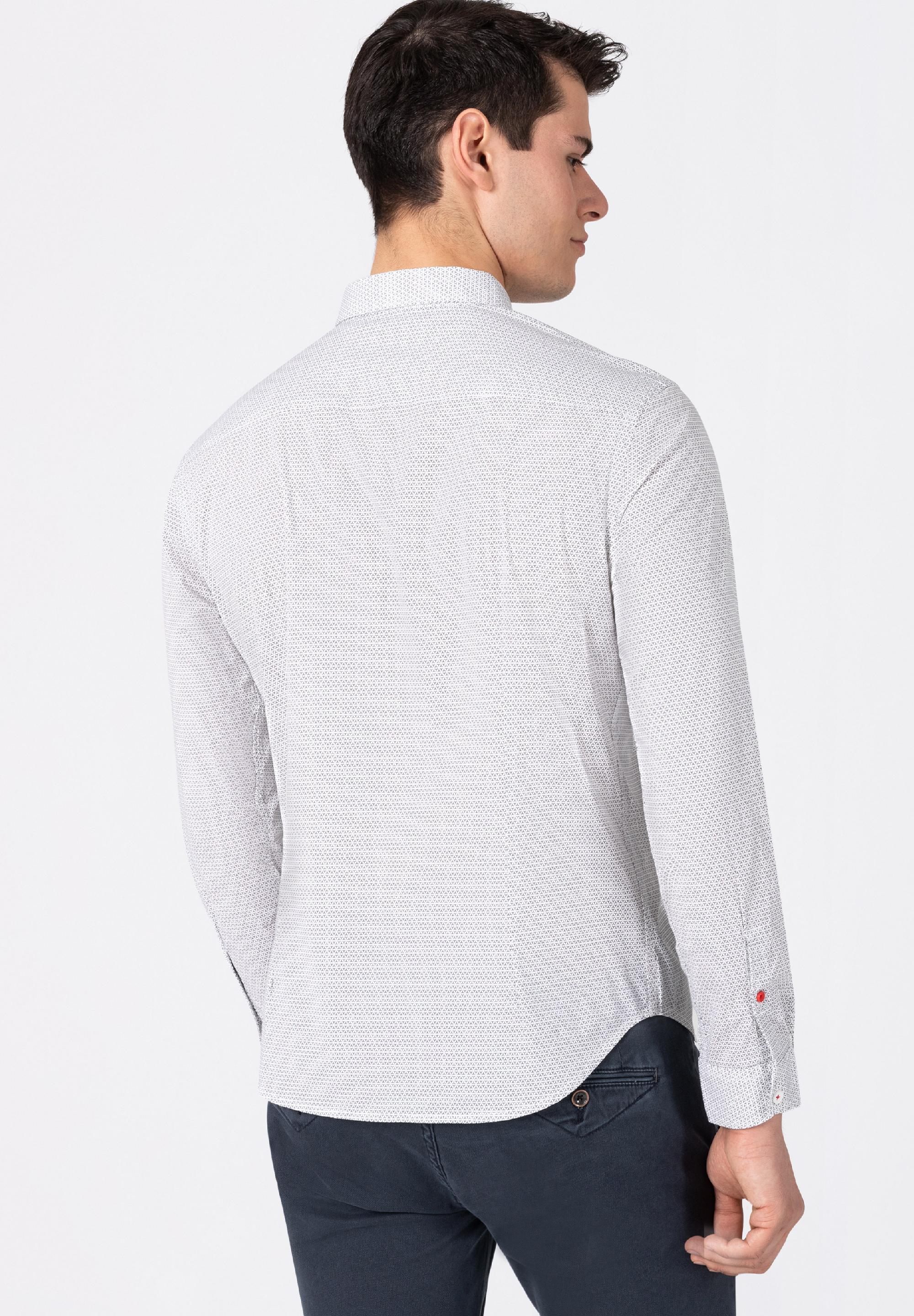Printed Stretch Shirt - kent collar