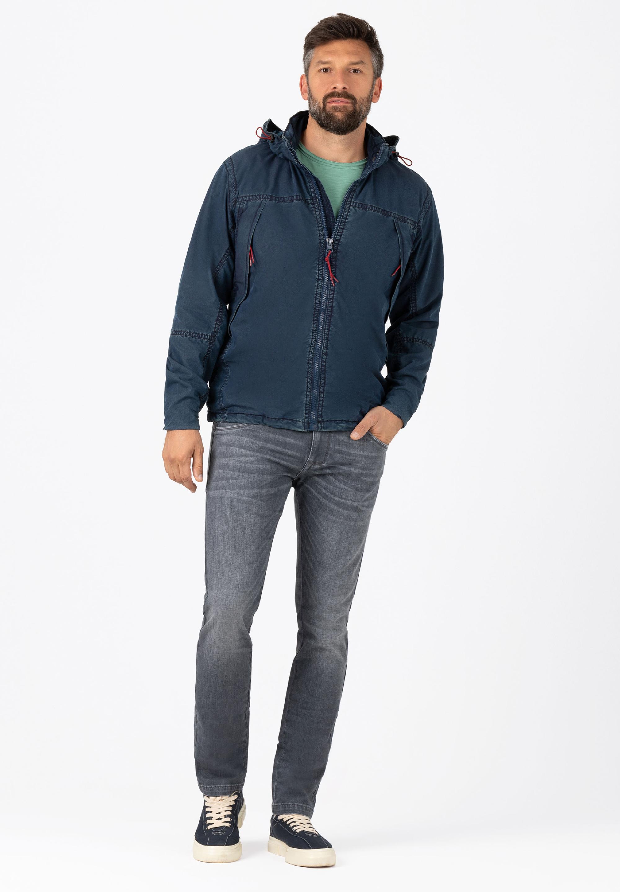 Washed Hoodie Jacket zipper