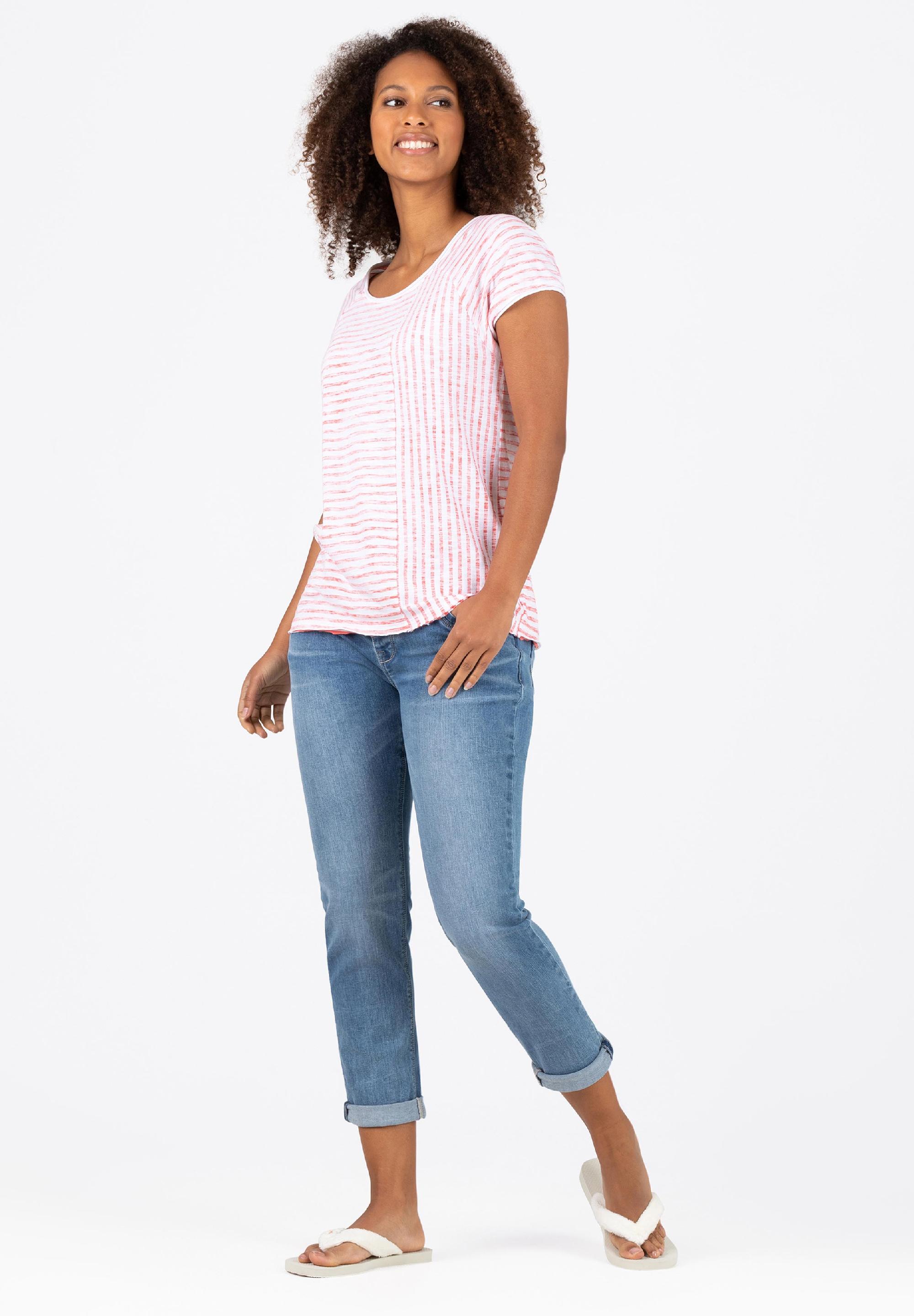 Striped Raglan T-Shirt print