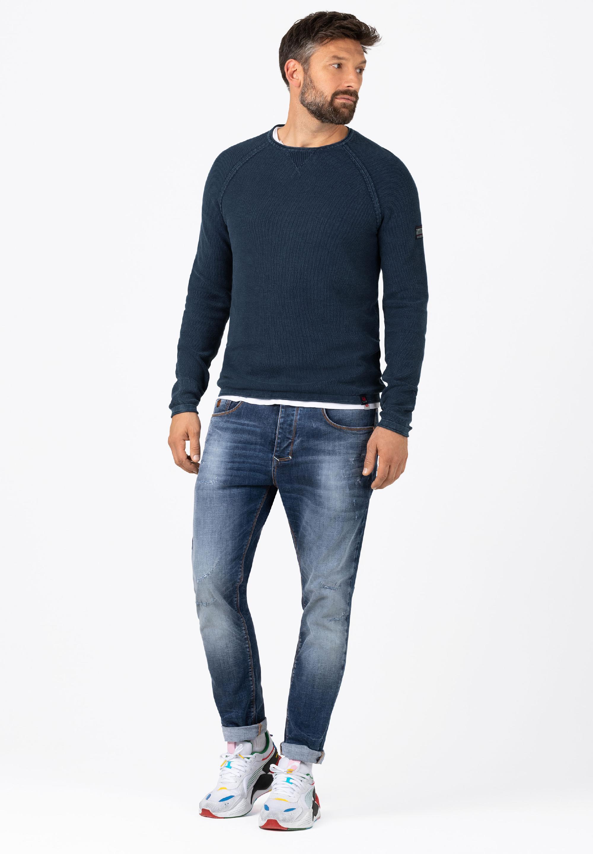 Spiral Knit Crewneck