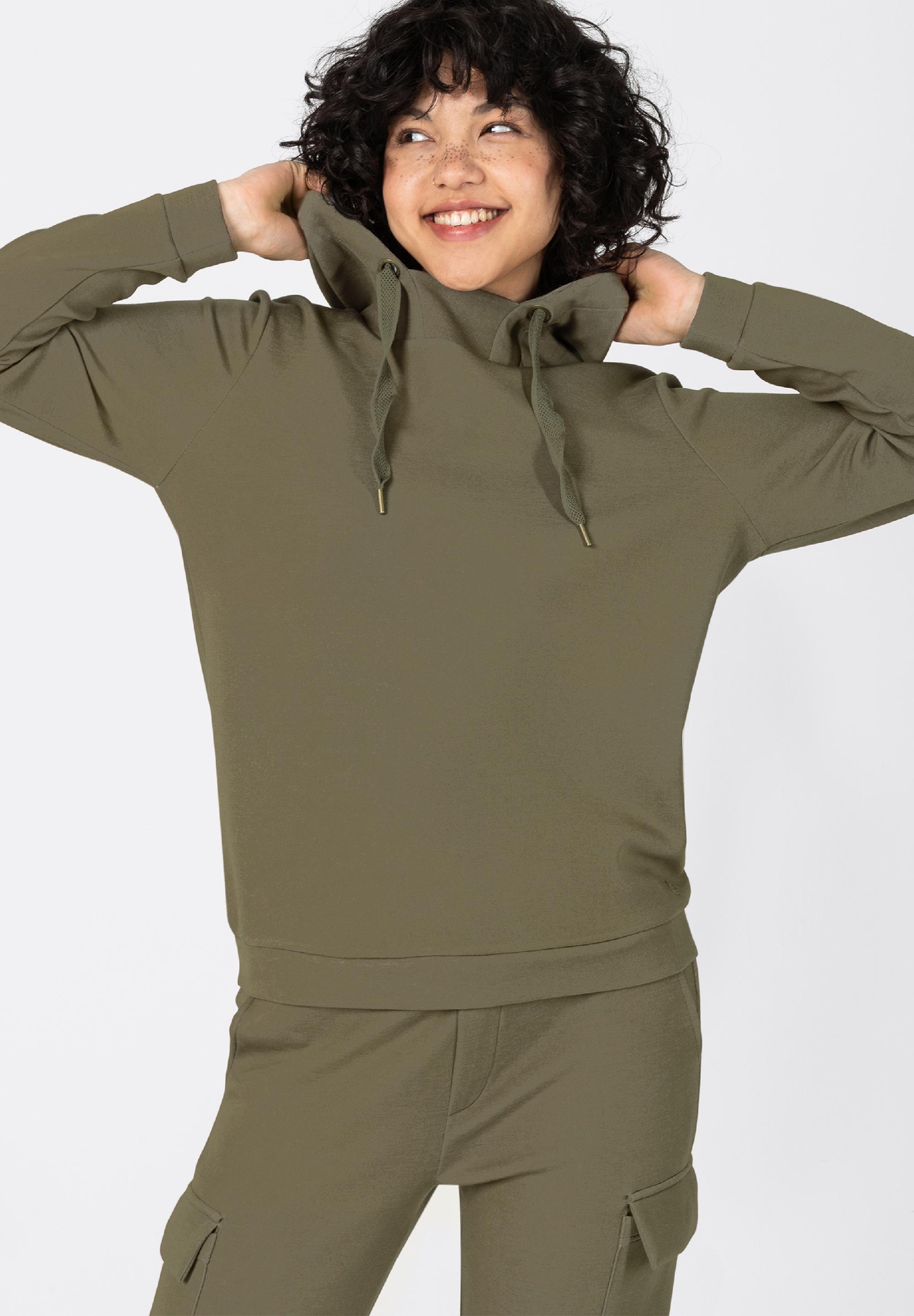 High Neck Hoodie