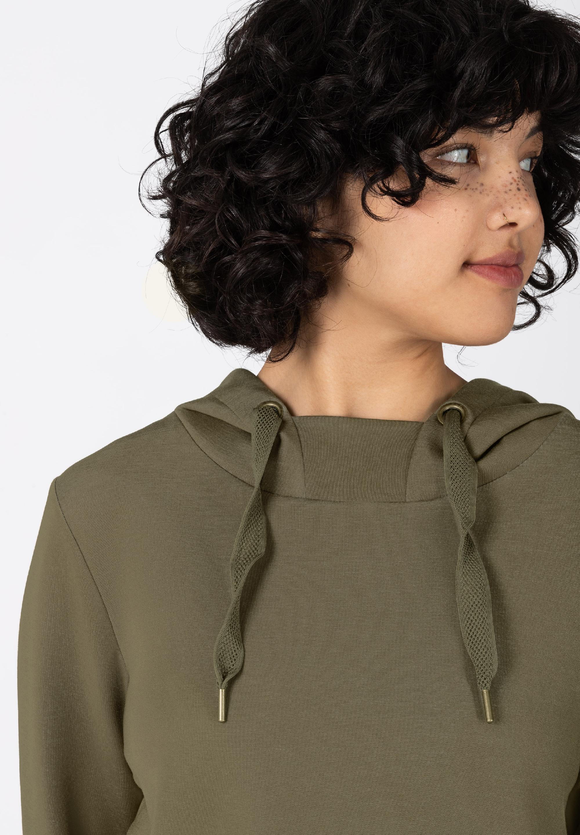 High Neck Hoodie