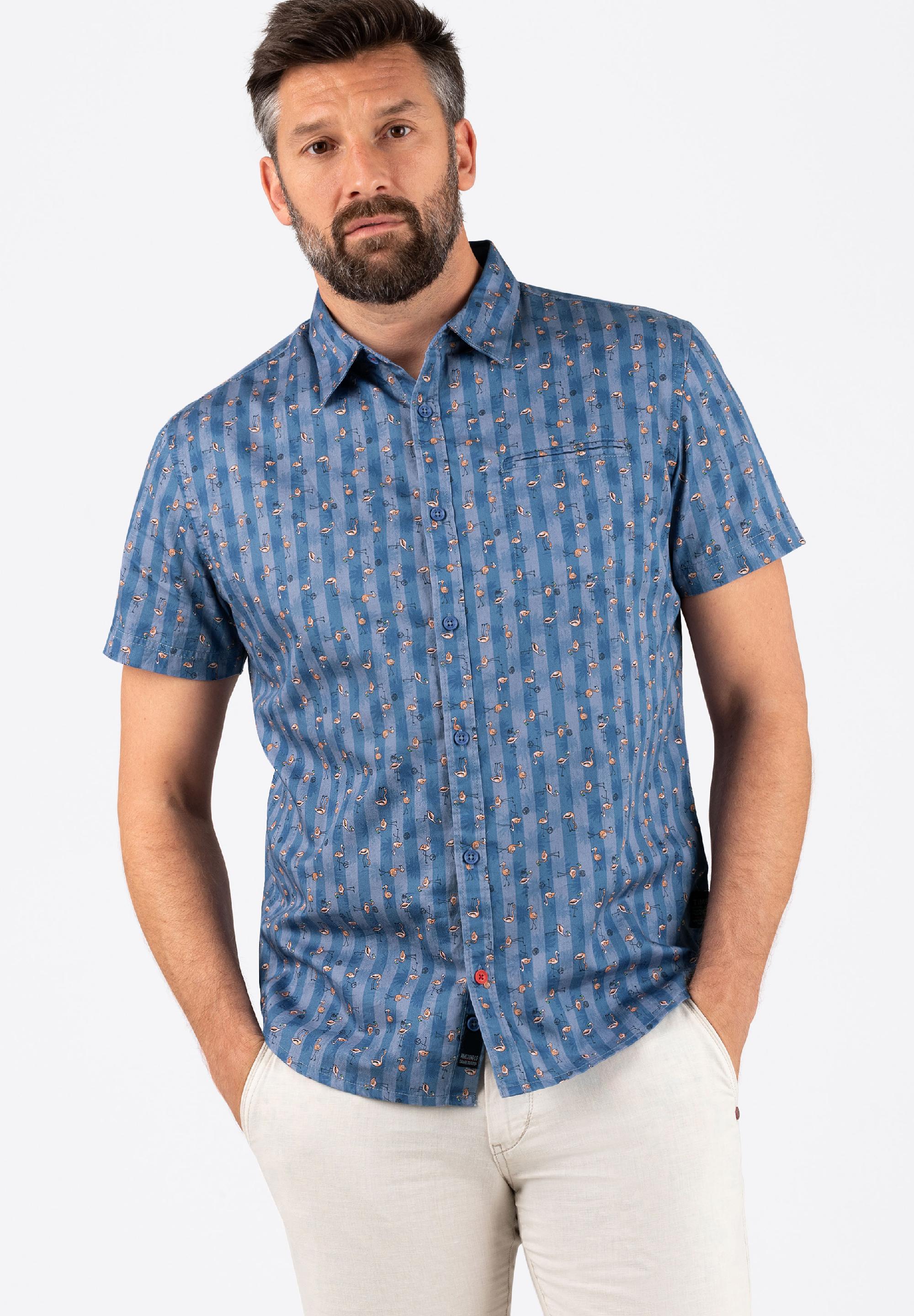 Printed Basic Shortsleeve Shirt print