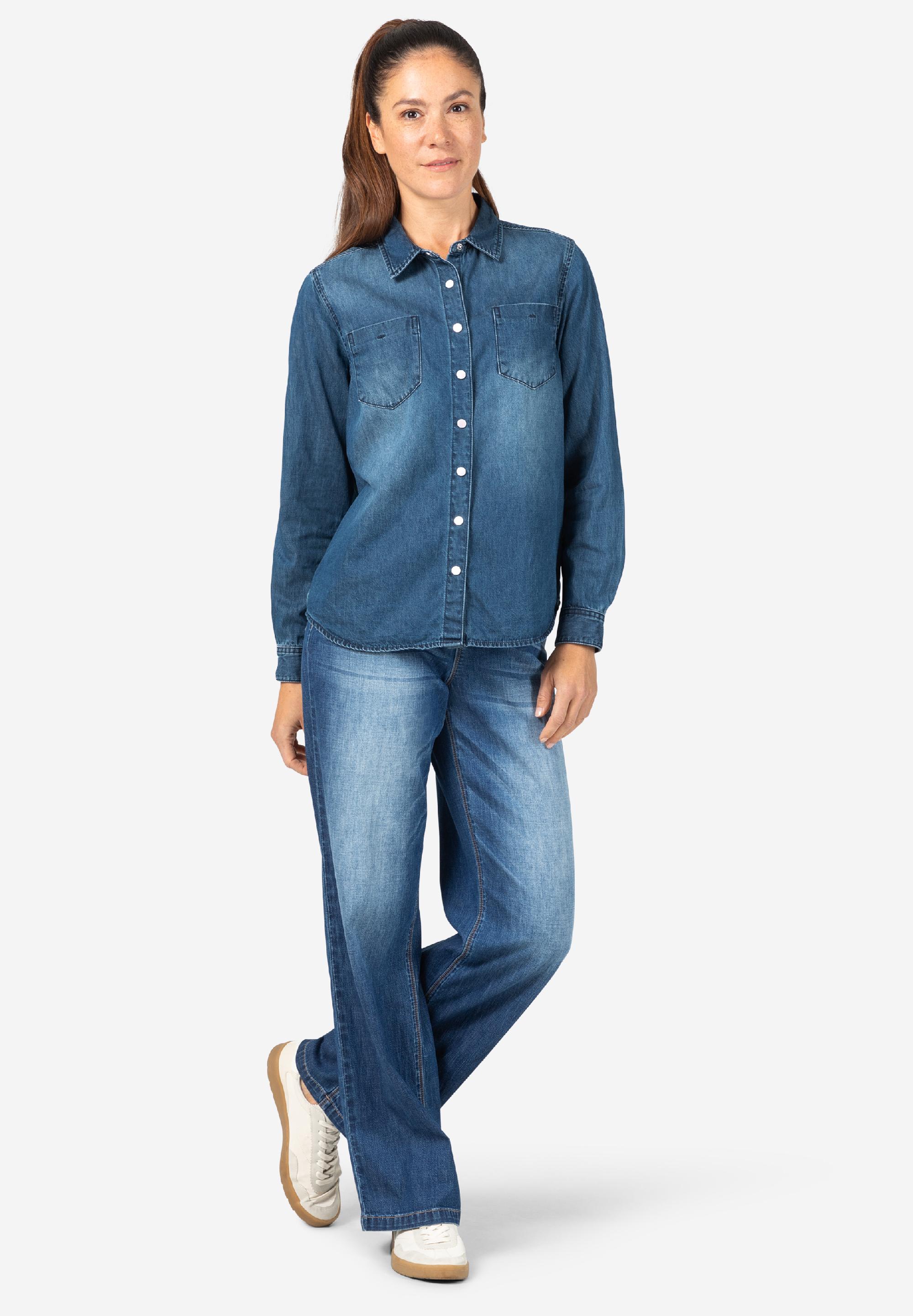 Boyfriend Fit Denim Shirt