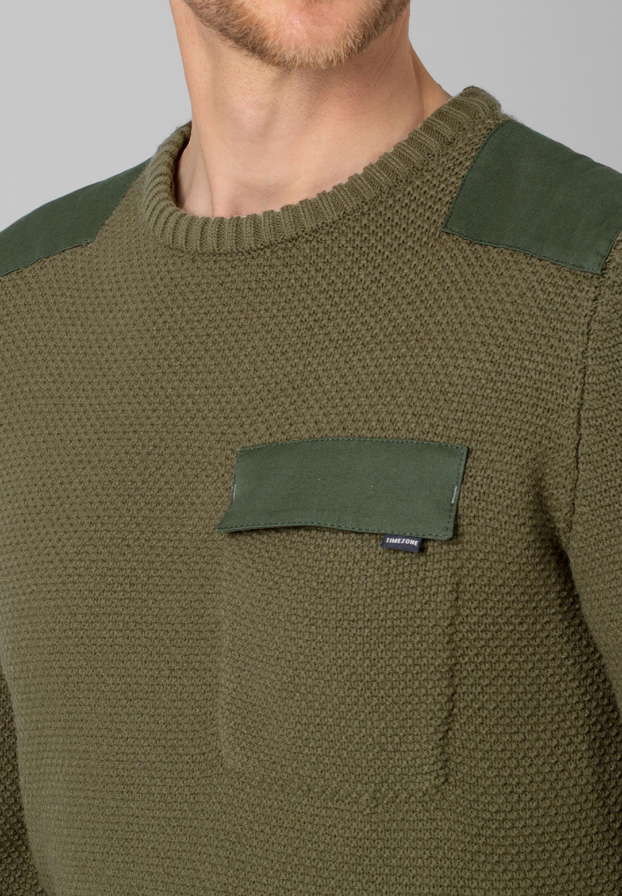Fabricmix Crewneck Sweater