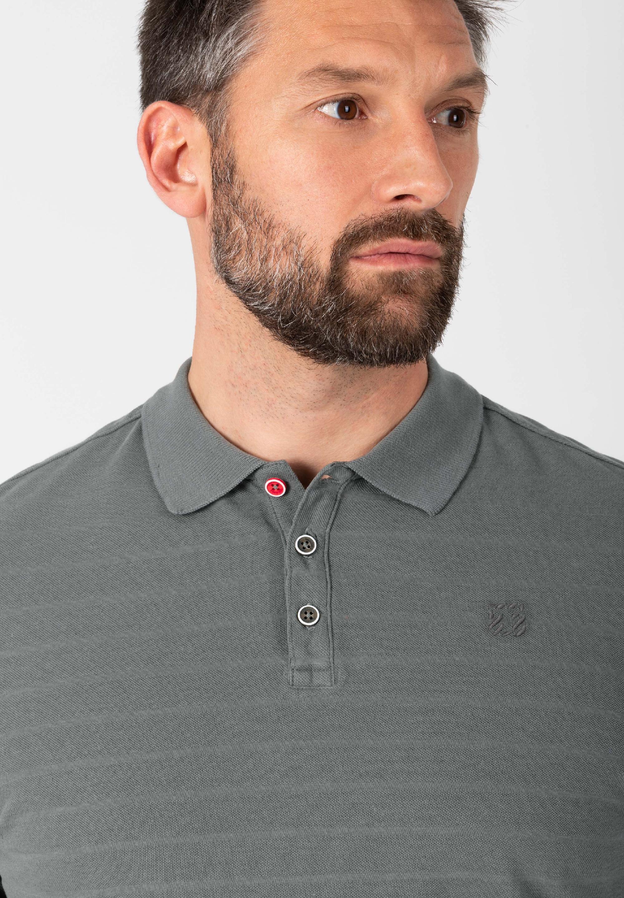 Tonal Stripe Longsleeve Polo