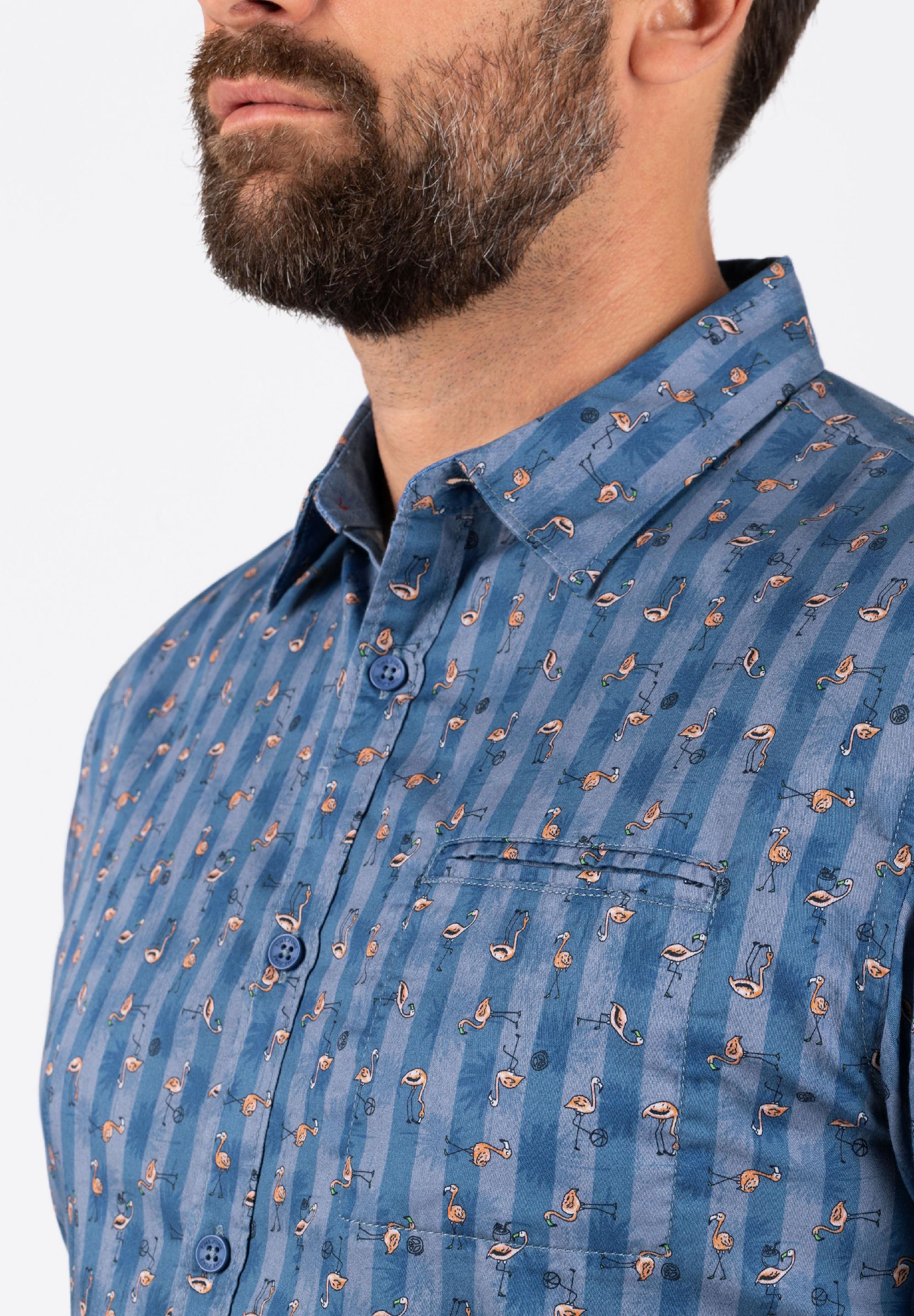 Printed Basic Shortsleeve Shirt print