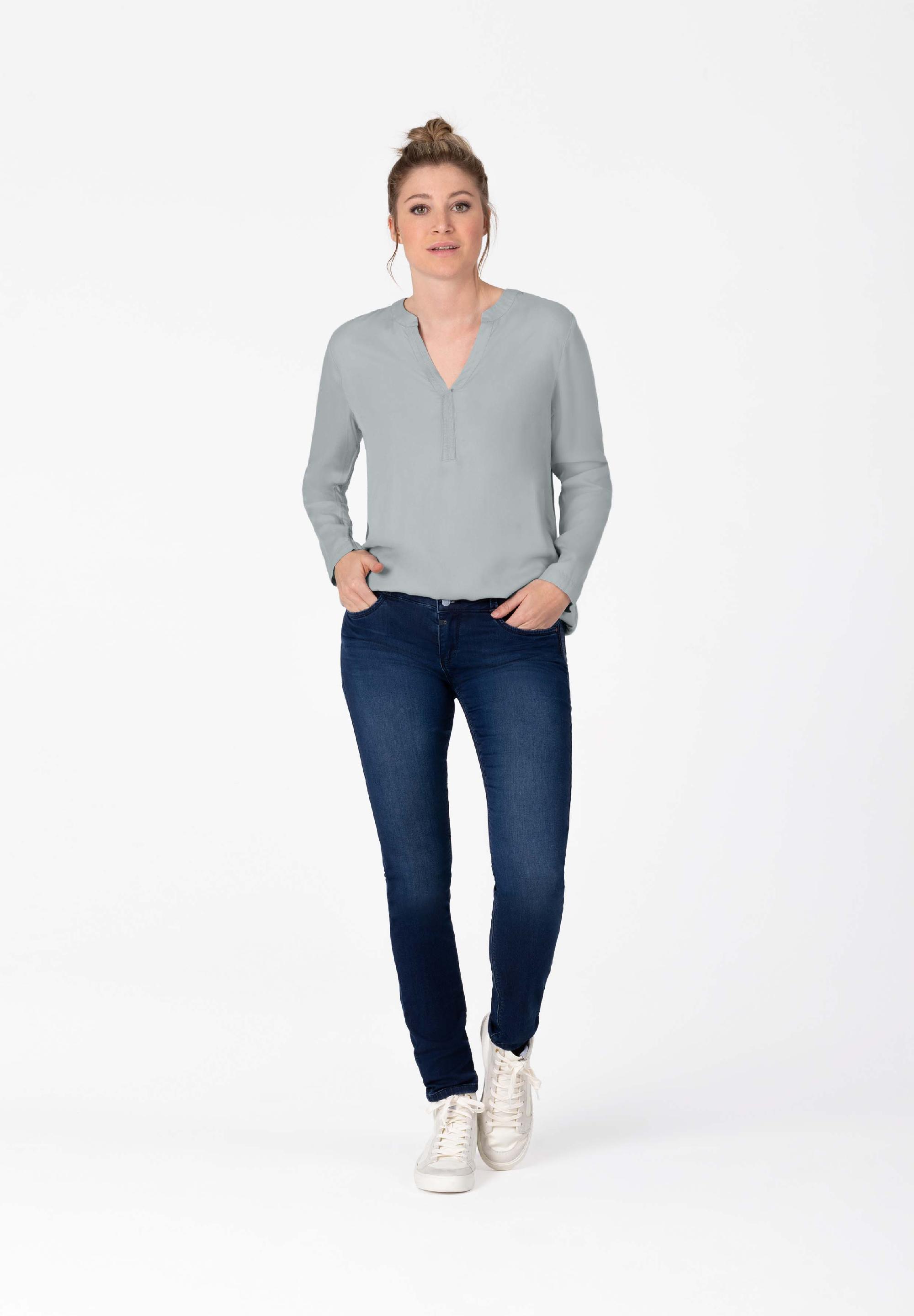 Tape Henley Blouse decoration
