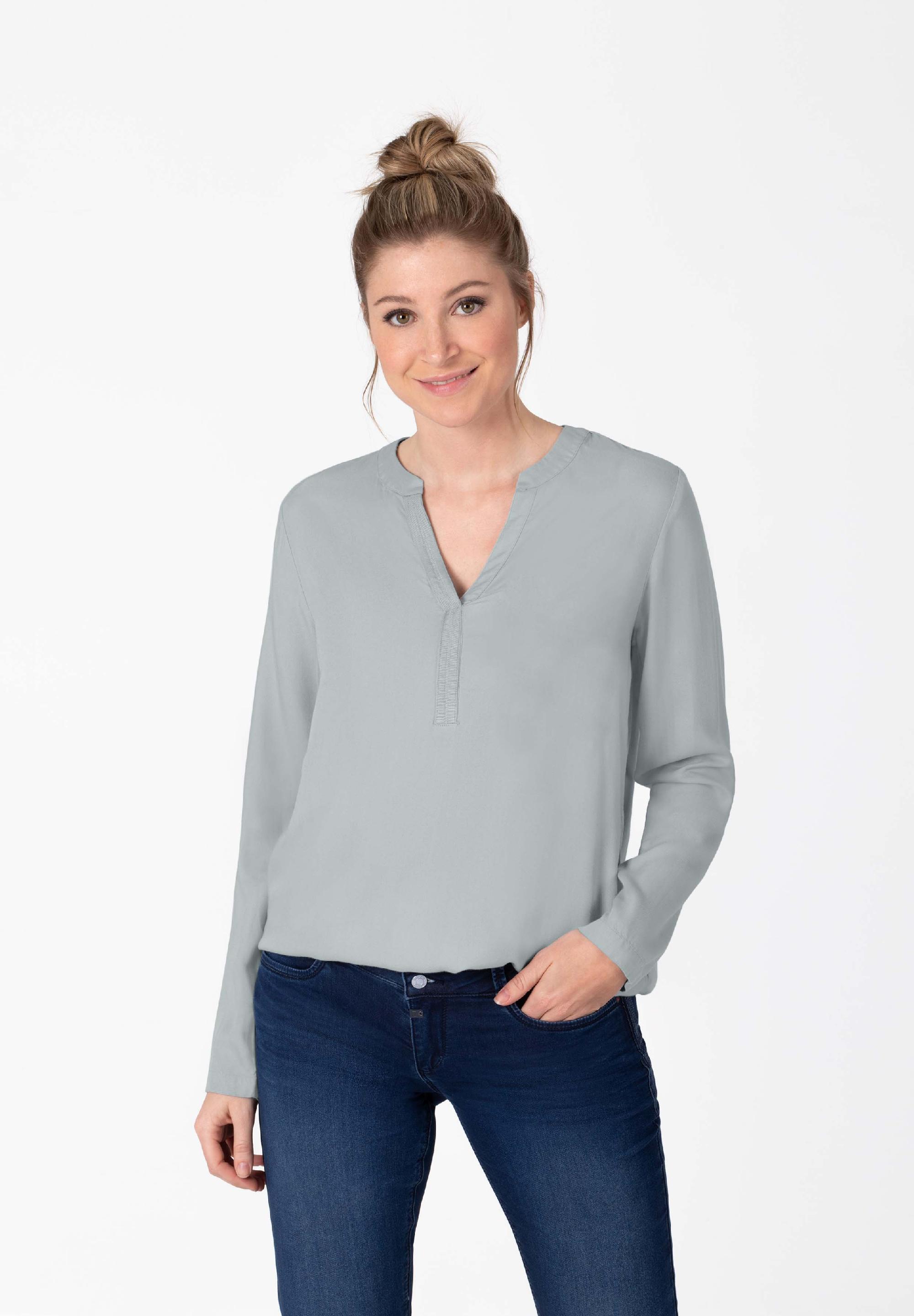 Tape Henley Blouse decoration