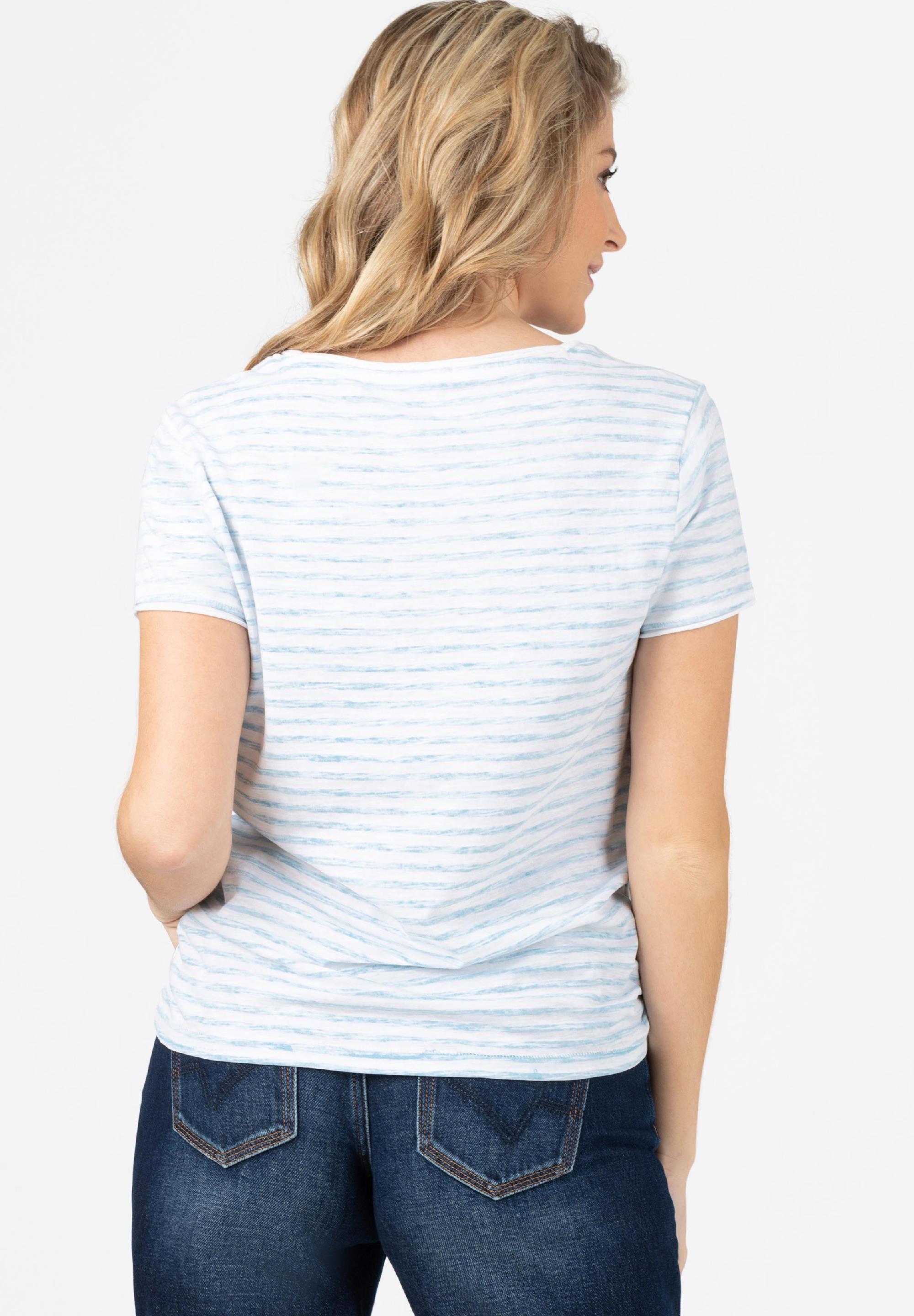Striped Basic T-Shirt print