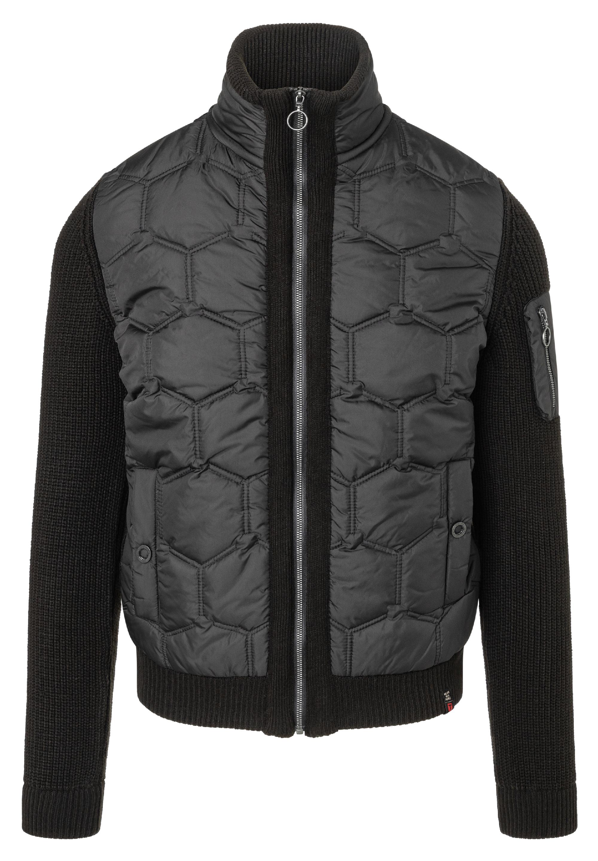 Padded Knit Jacket zipper