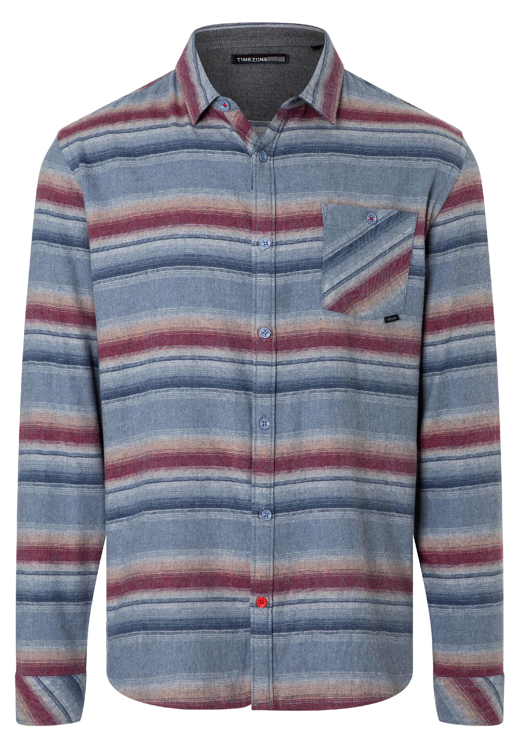Effect Weave Check Shirt - kent collar