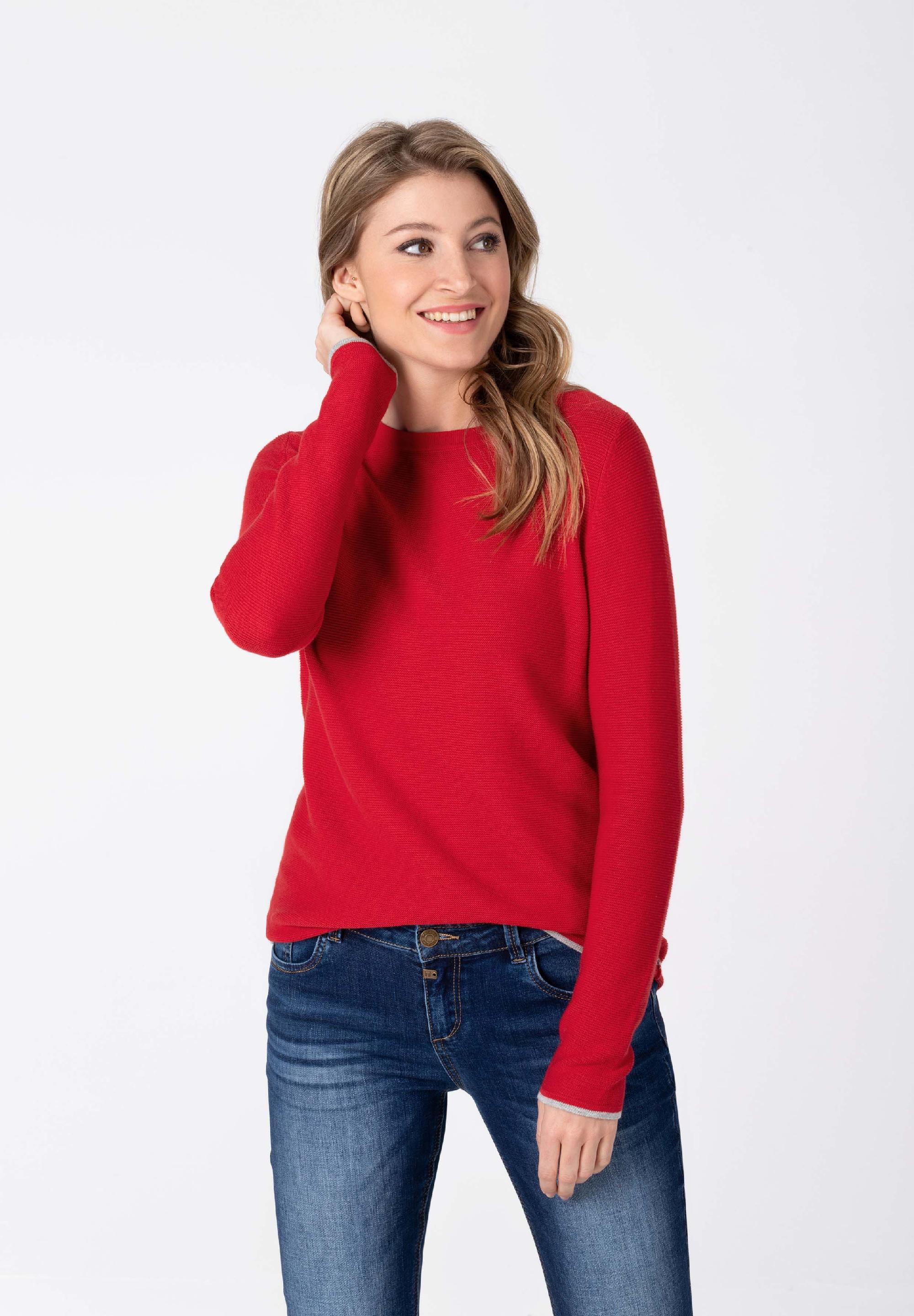 Boat Neck Pullover decoration