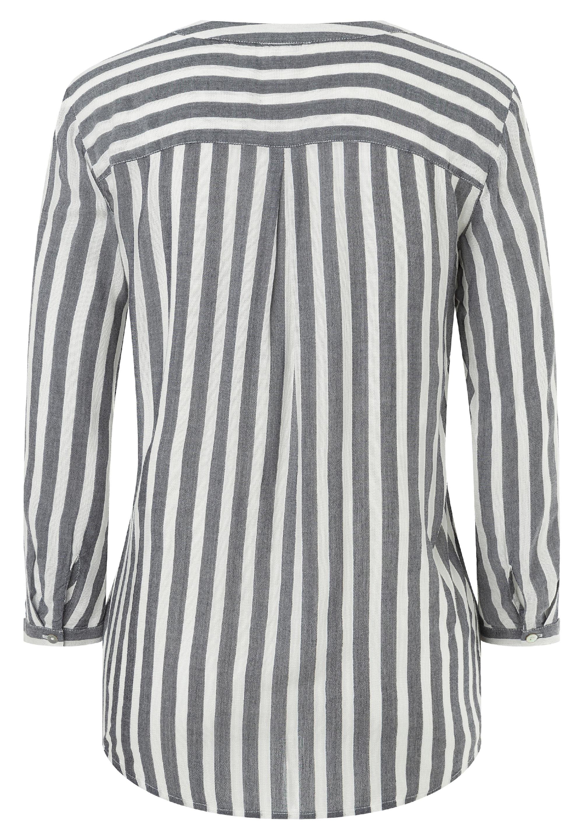 Striped Henley Blouse