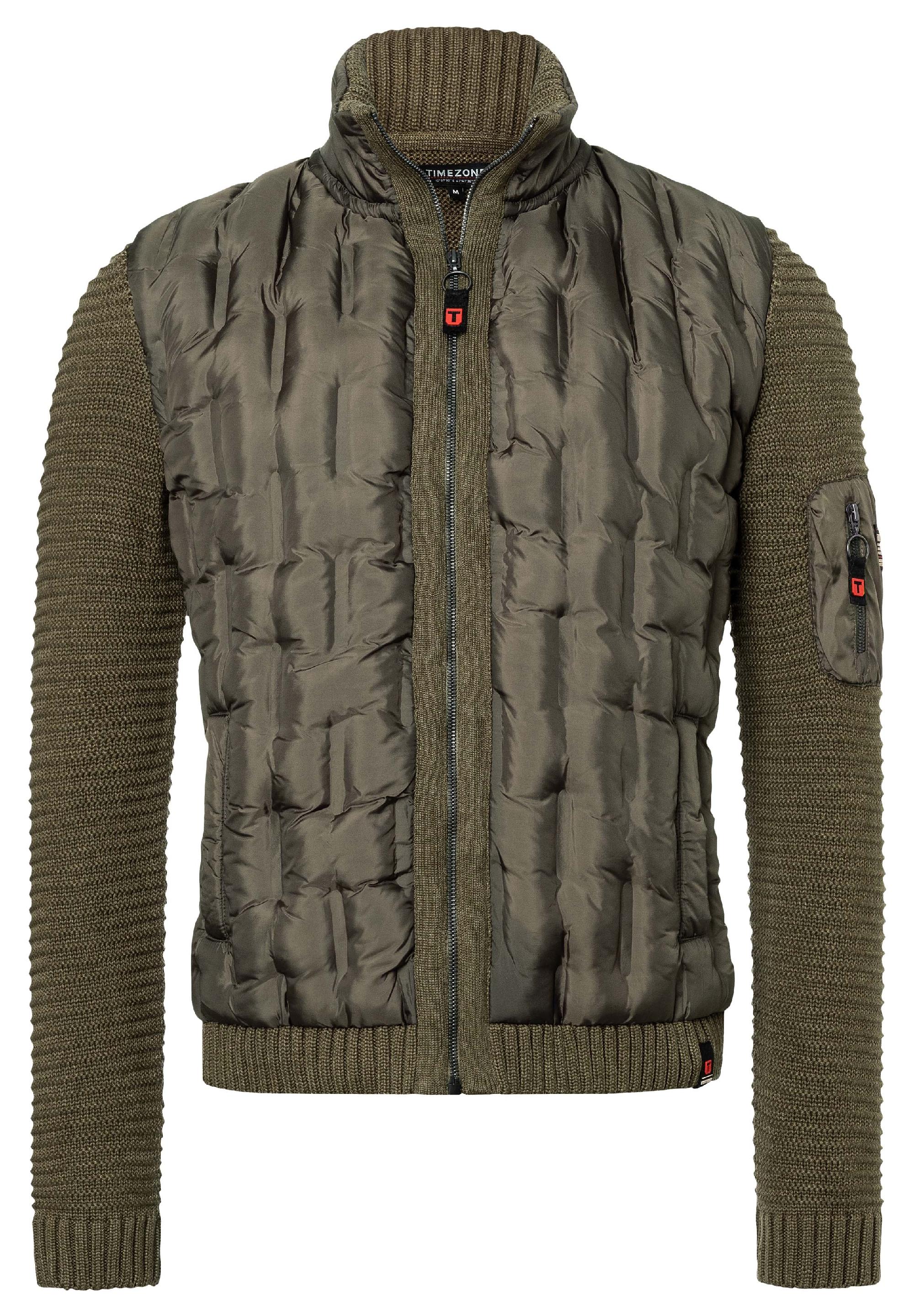 Padded Knit Jacket zipper