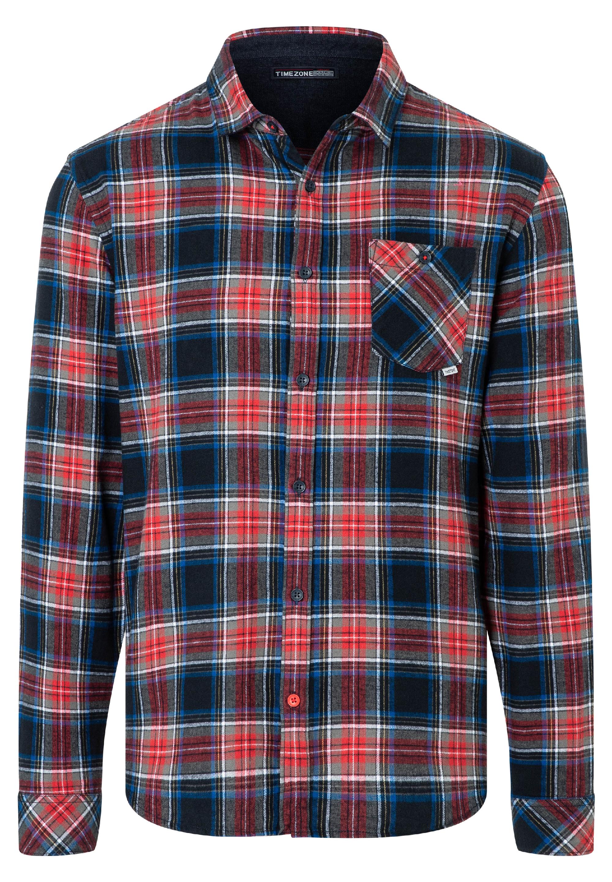 Effect Weave Check Shirt - kent collar