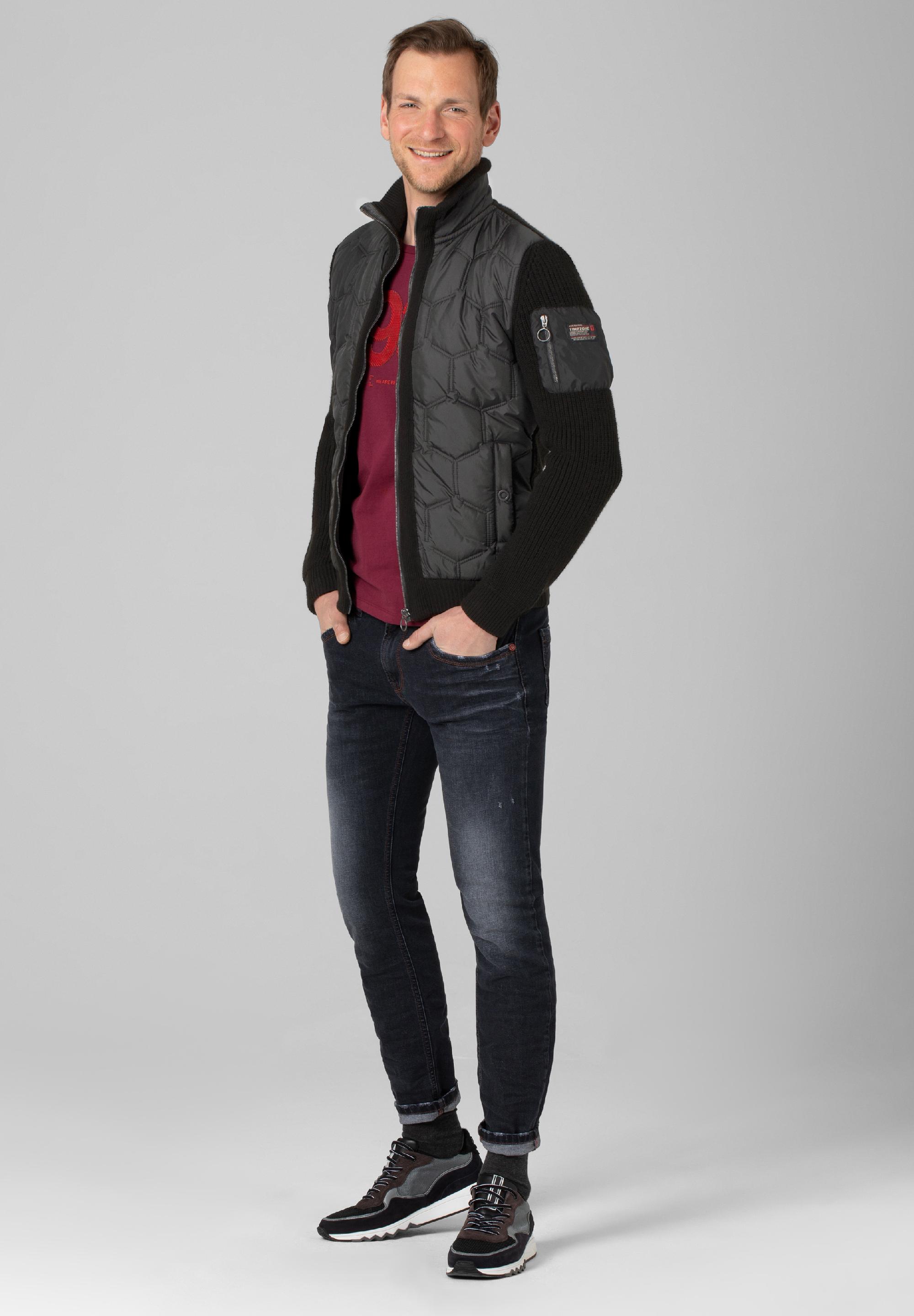 Padded Knit Jacket zipper