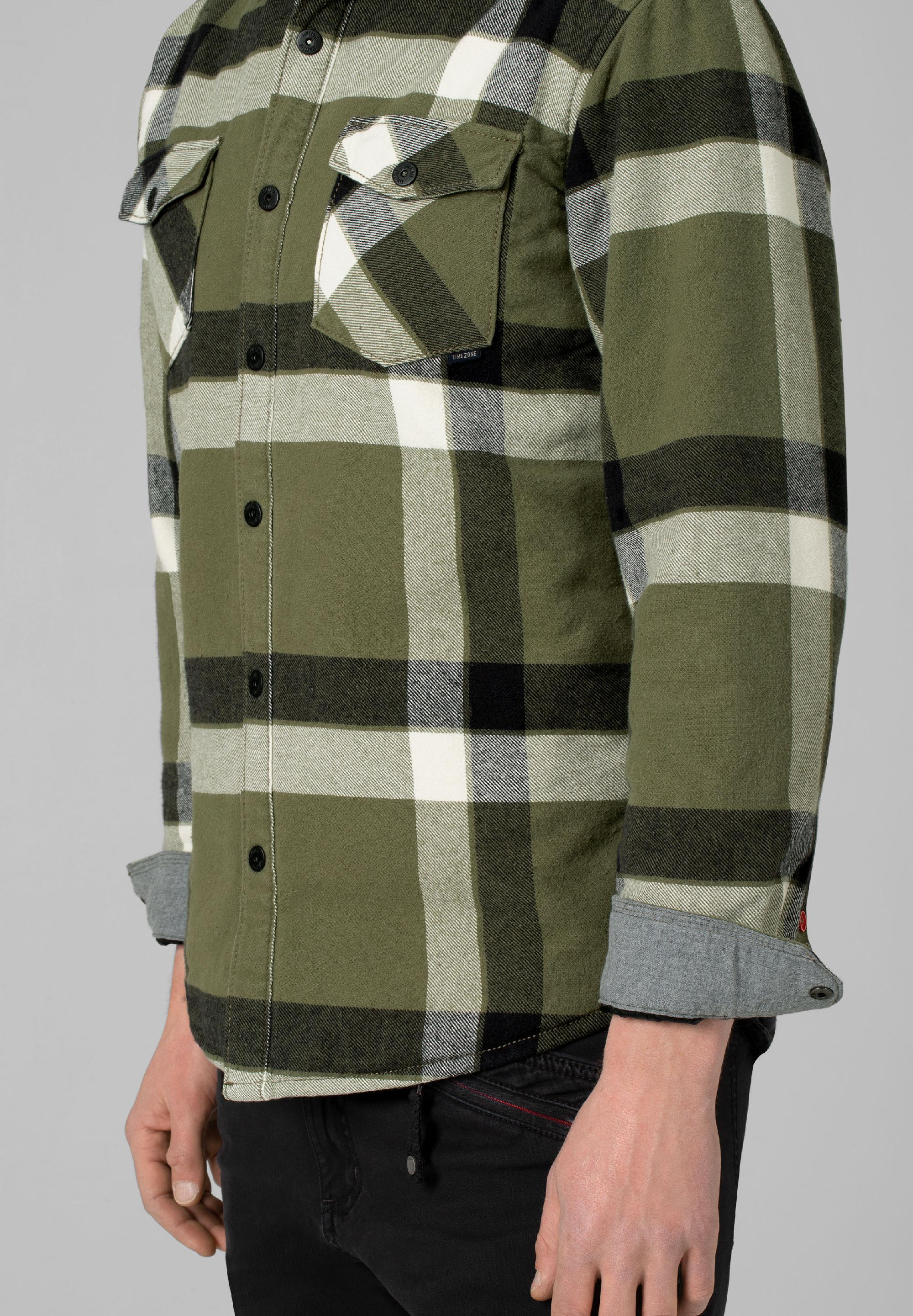Padded Flannell Overshirt