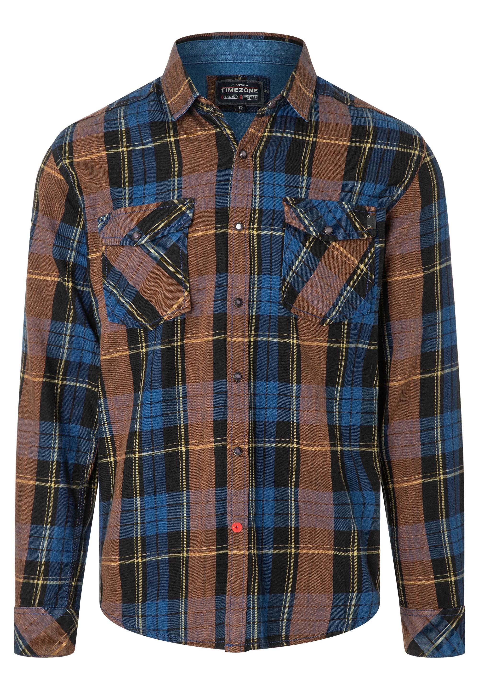 Indigo Check Shirt - kent colllar