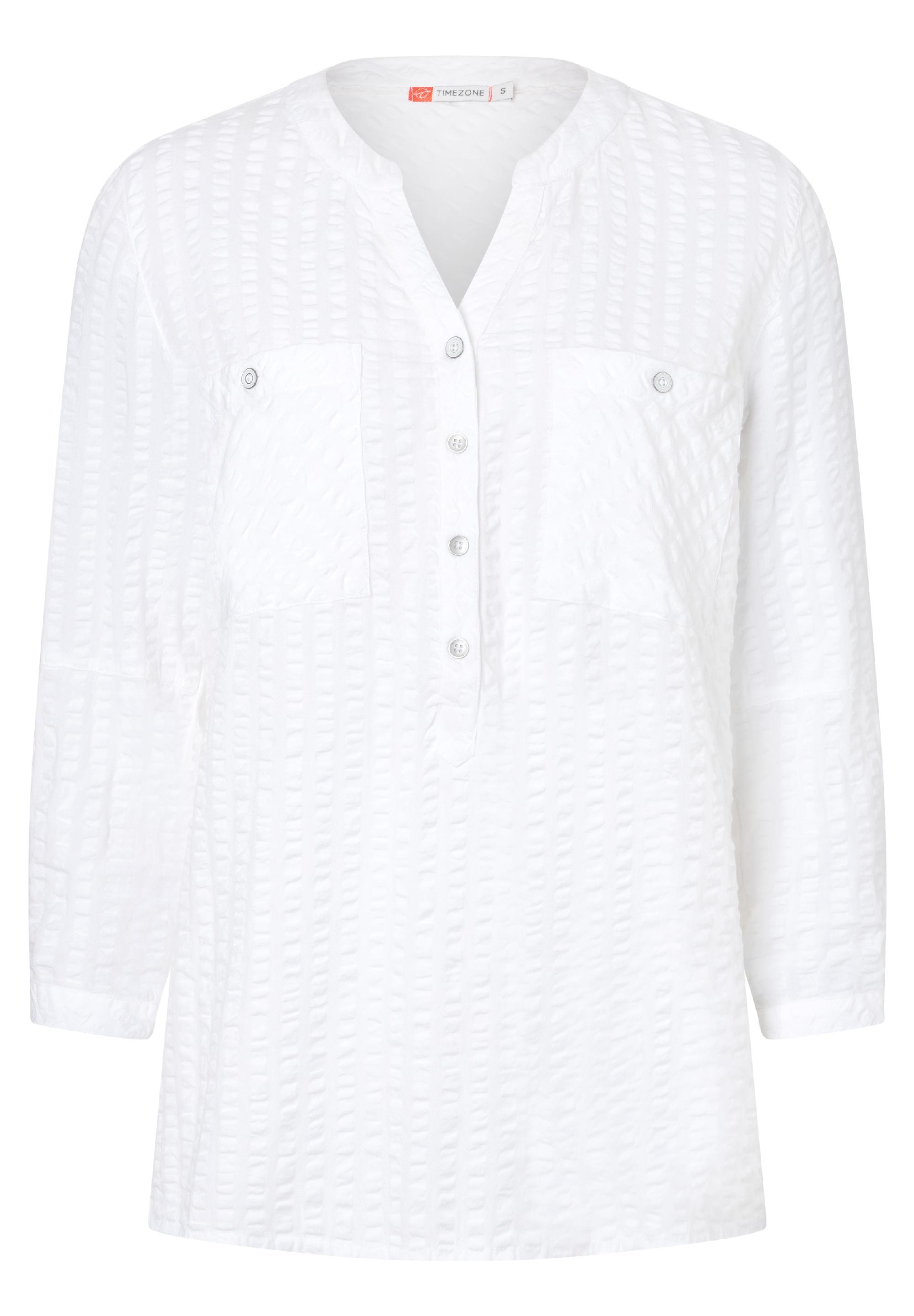 Striped Henley Blouse