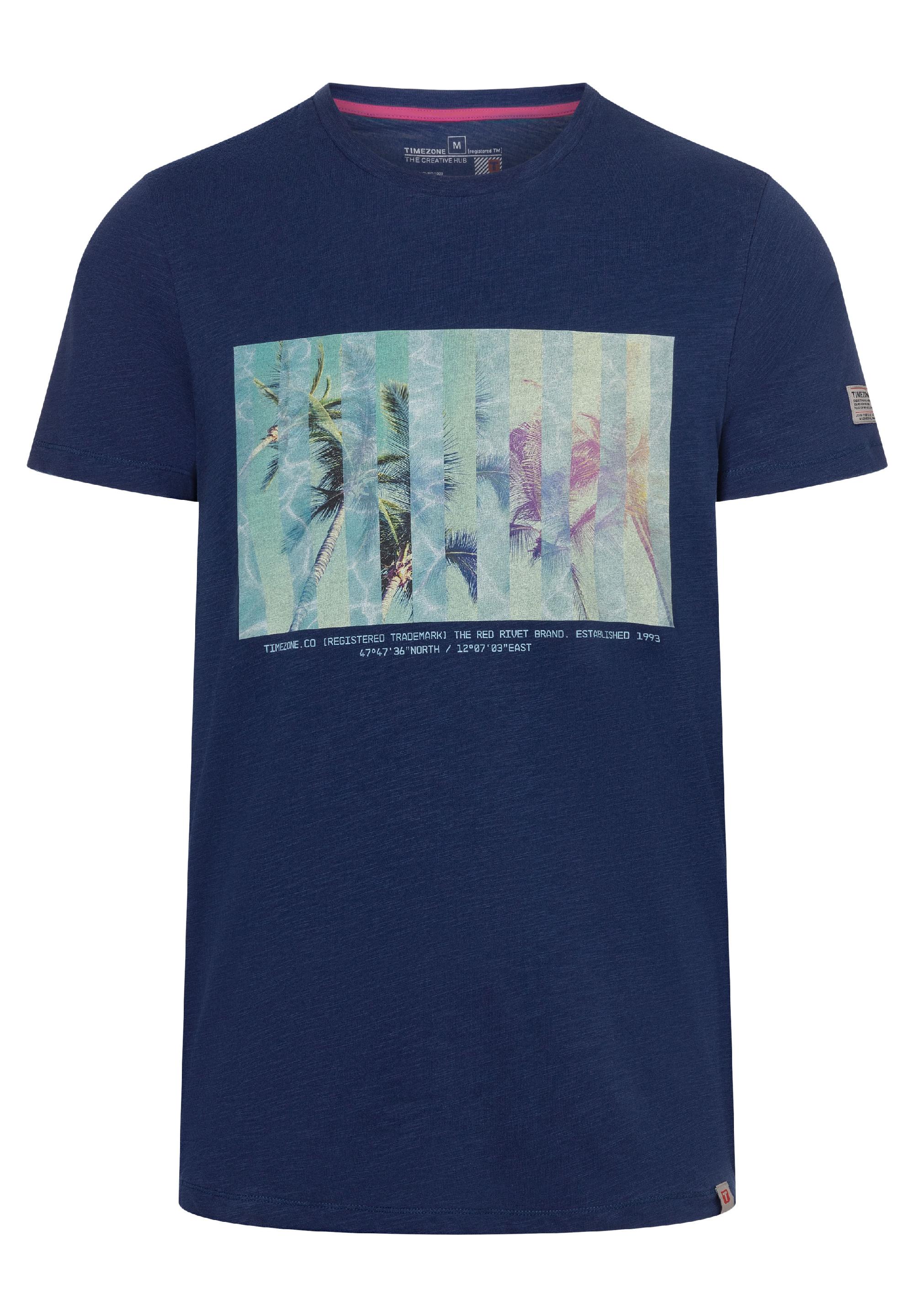 Striped Palm T-Shirt print