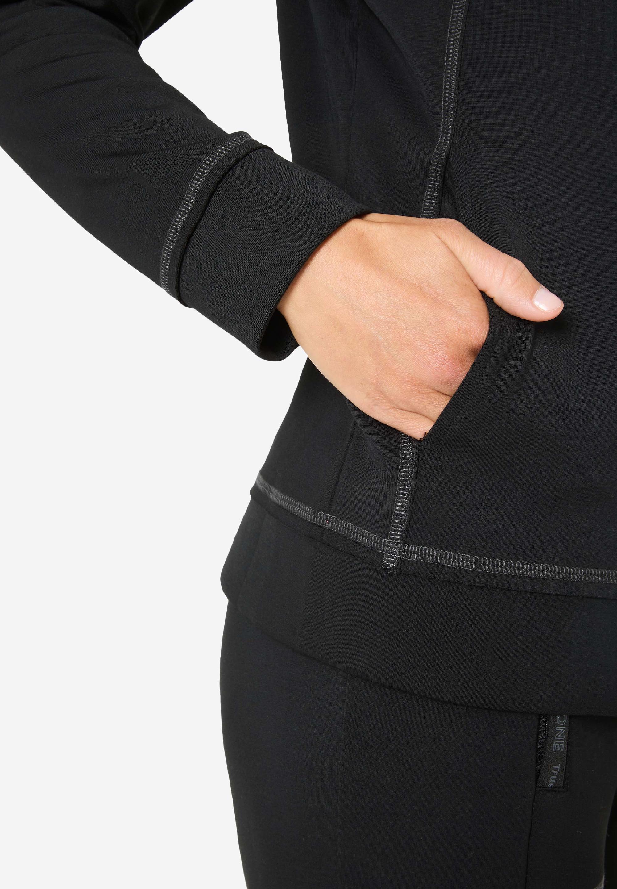 Stand-up Collar Sweatjacket