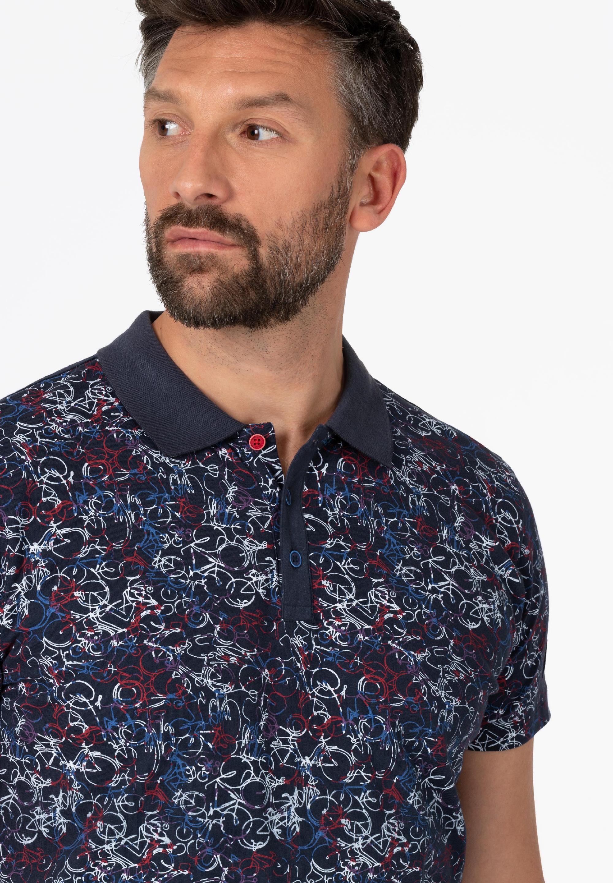 Bike Printed Polo print