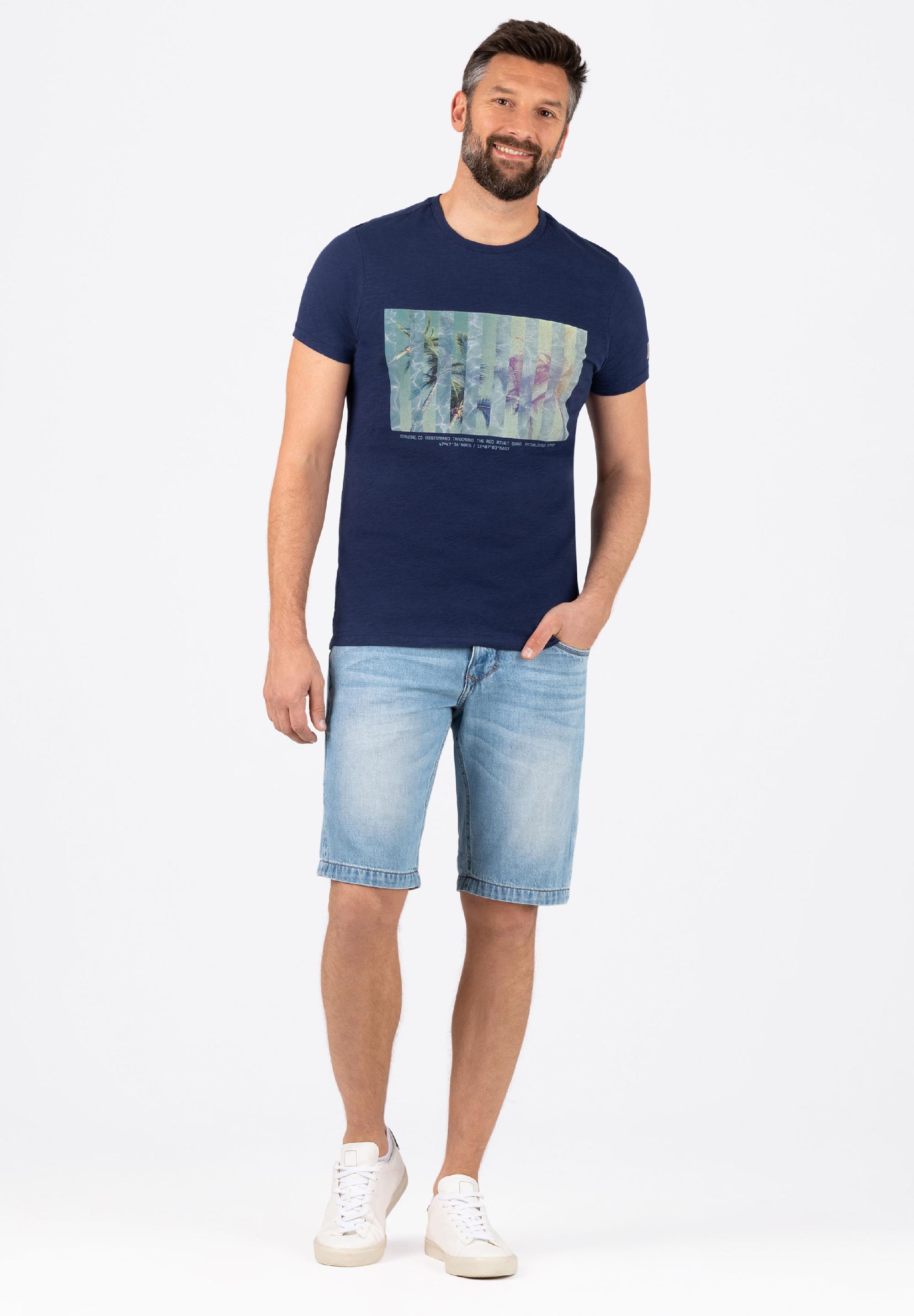 Striped Palm T-Shirt print
