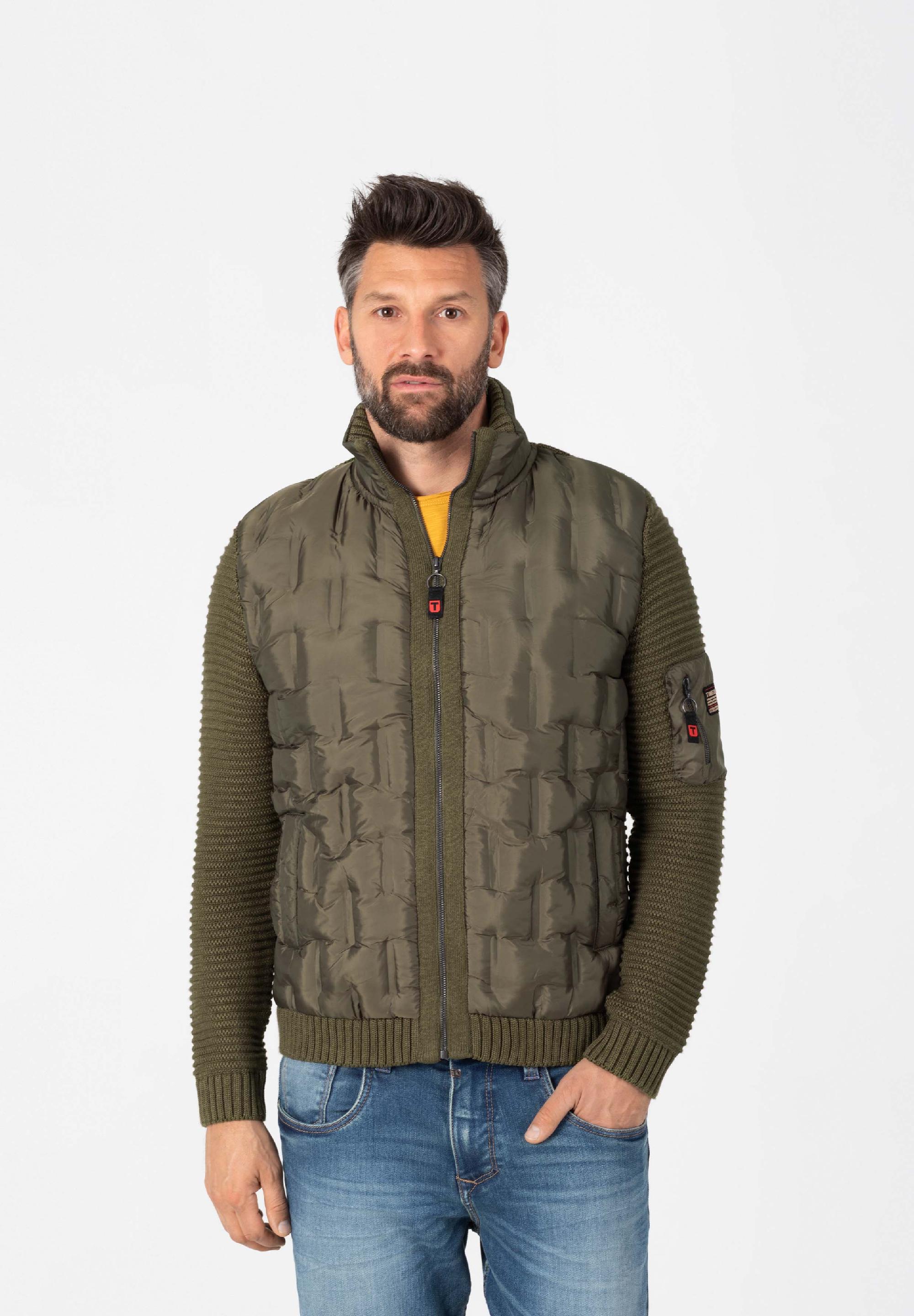 Padded Knit Jacket zipper