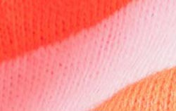 neon coral white stripe