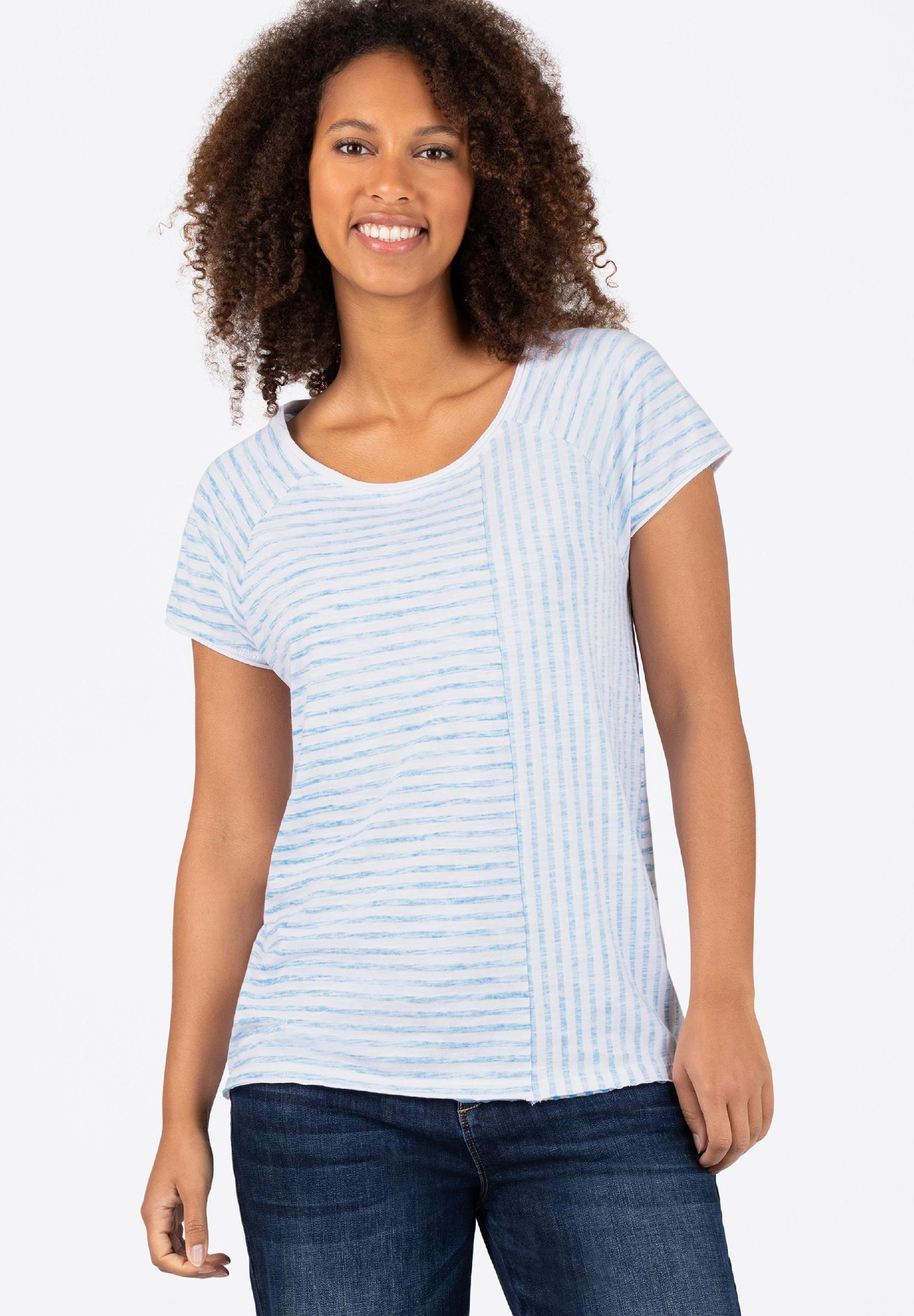 Striped Raglan T-Shirt print