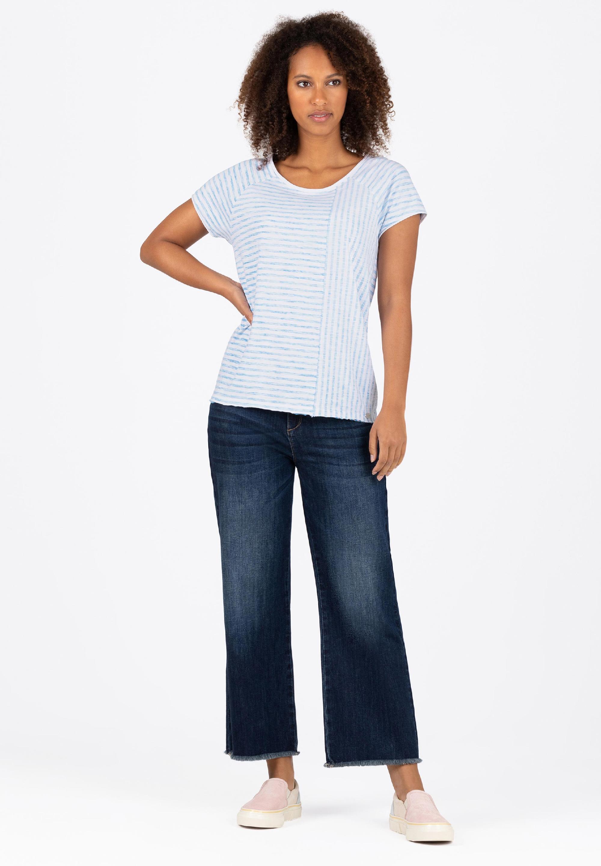 Striped Raglan T-Shirt print