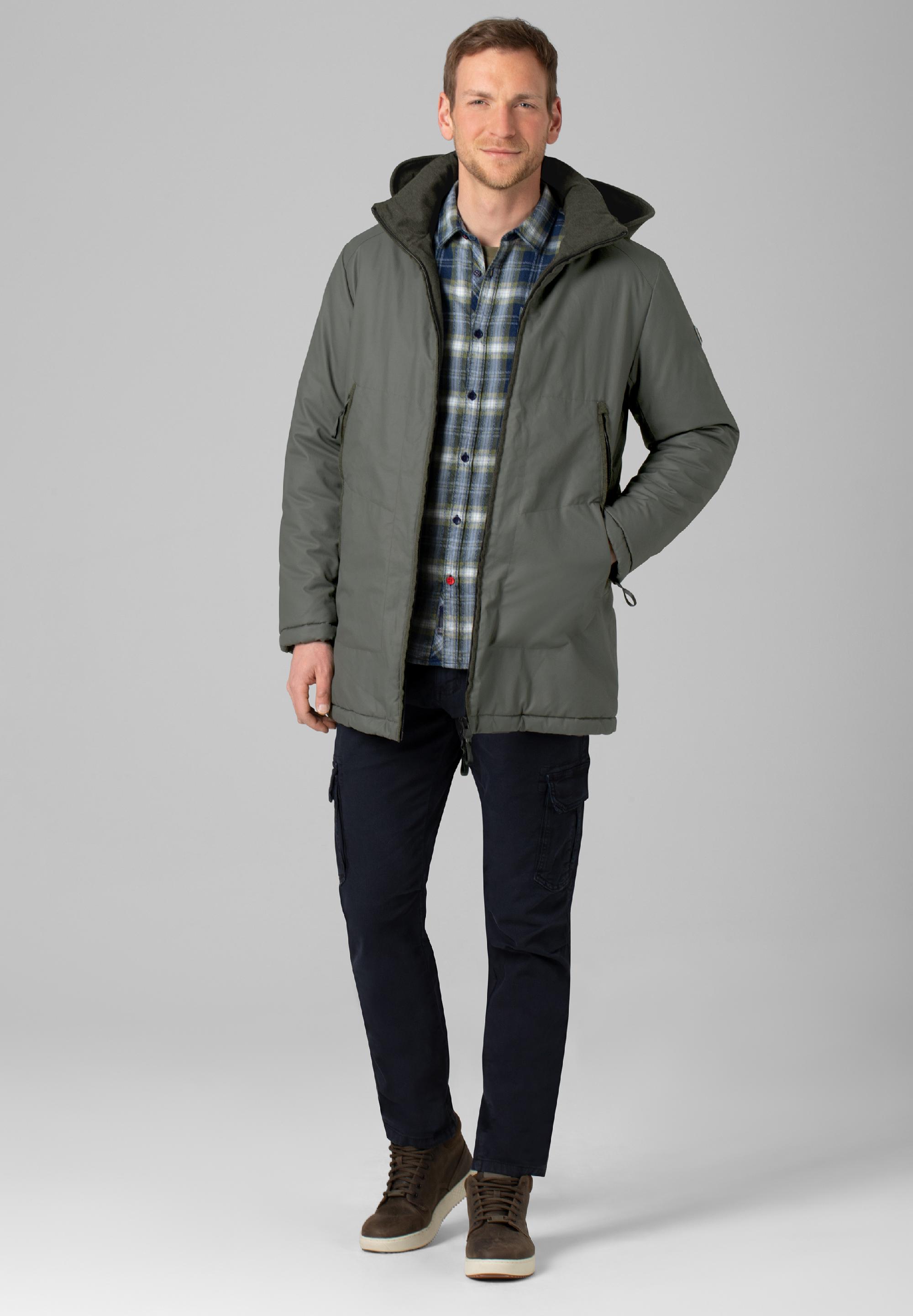 Attachable Hood Long Jacket 1