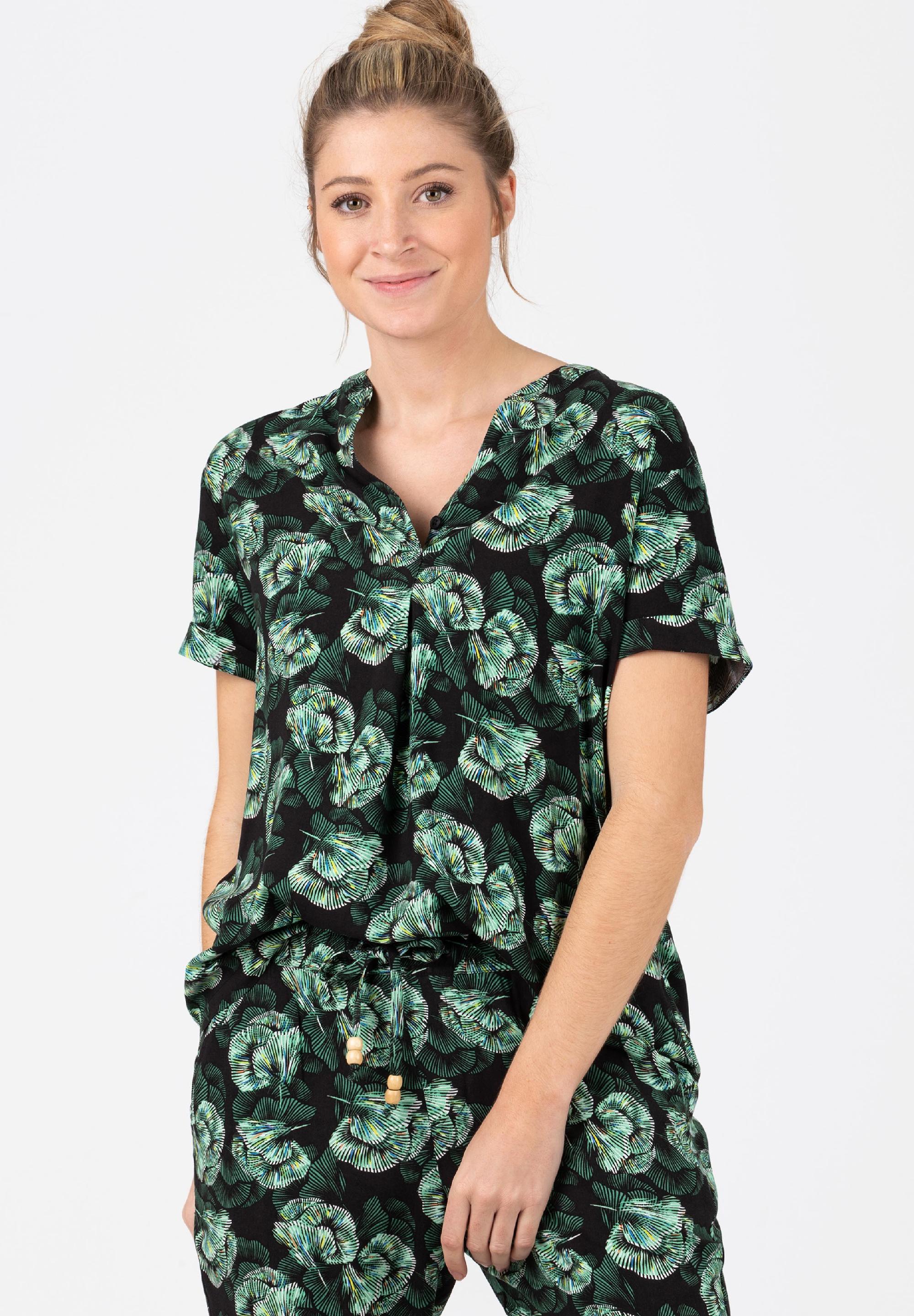 Printed Simple Blouse print