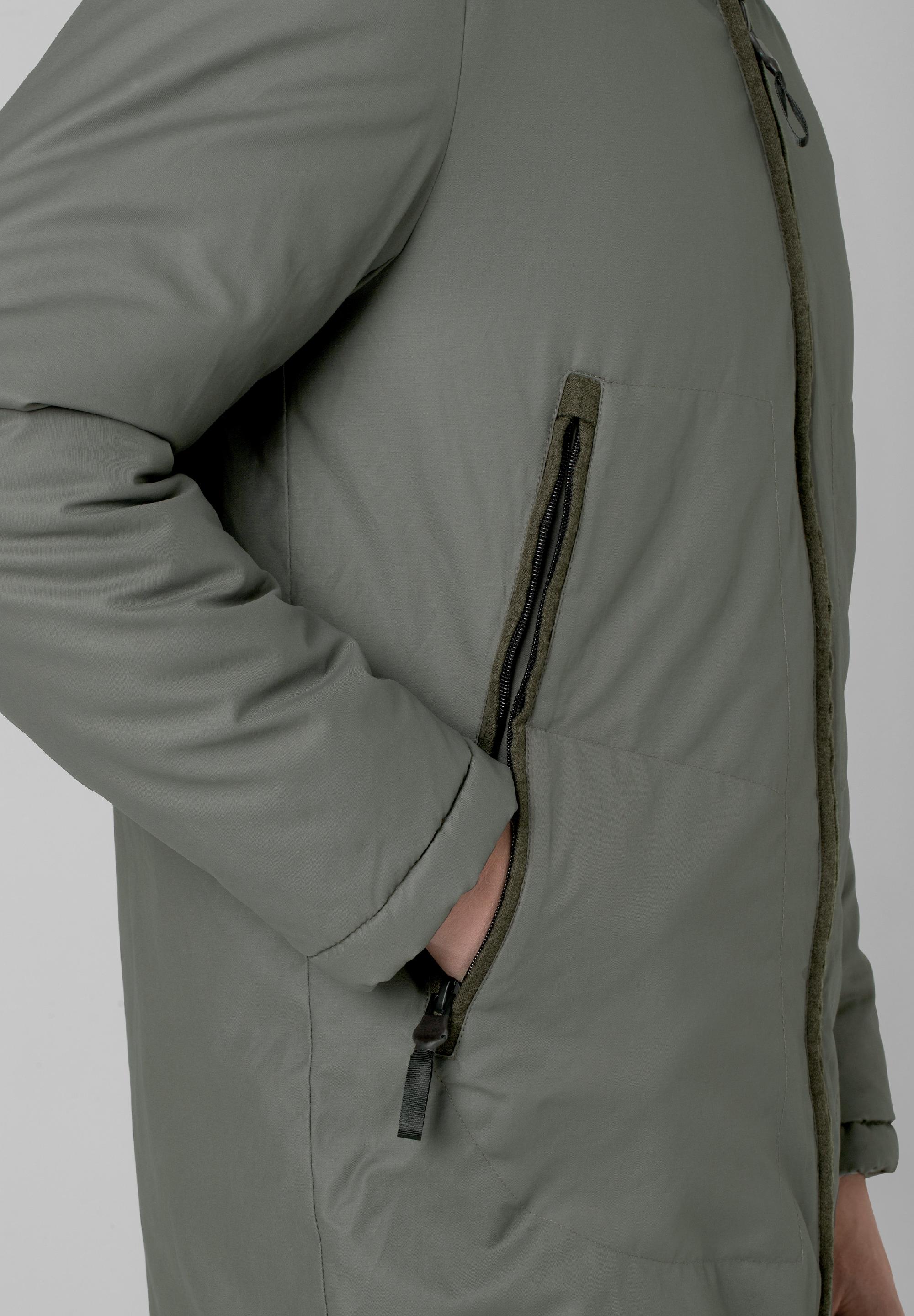 Attachable Hood Long Jacket 1