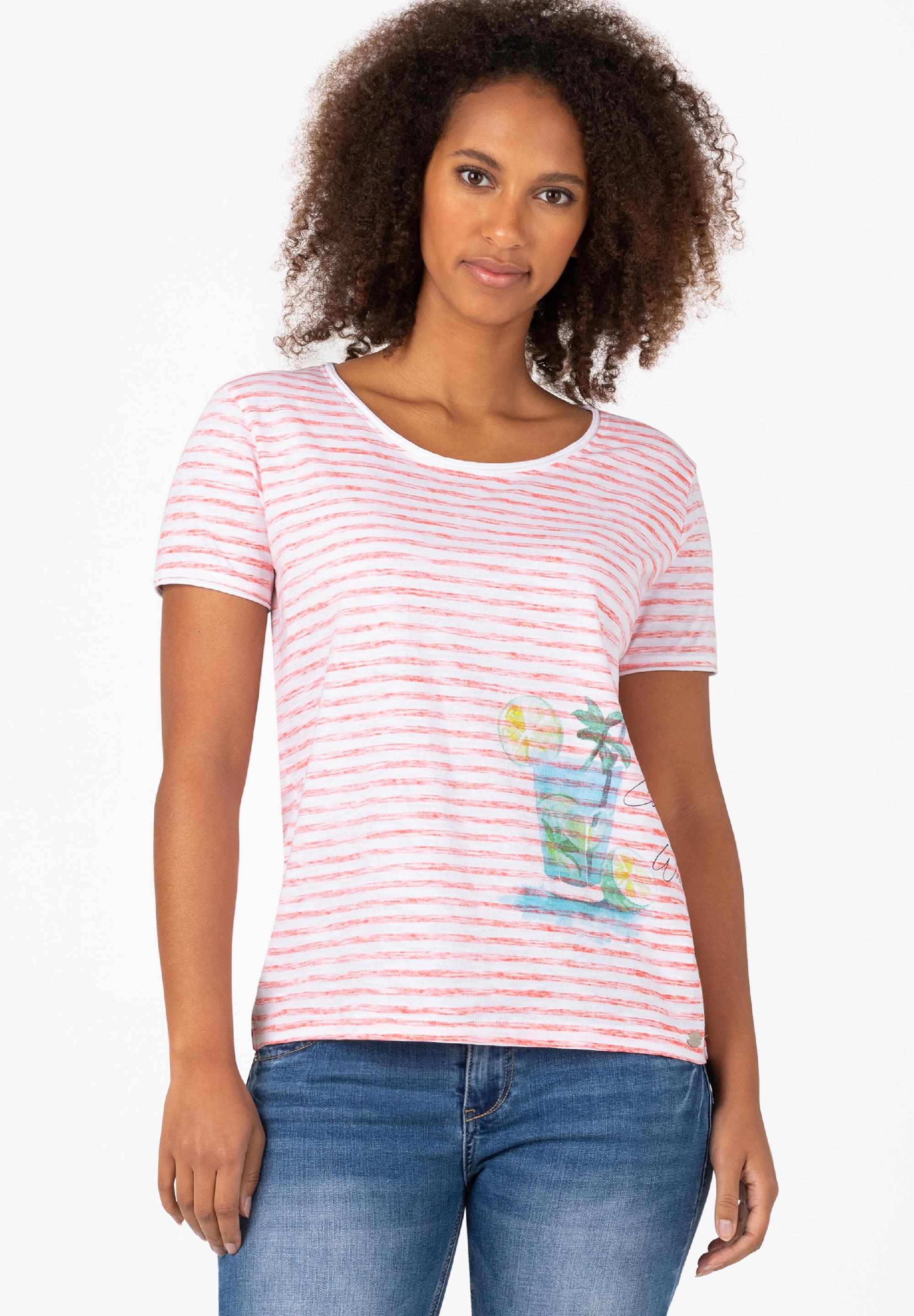 Striped Basic T-Shirt print