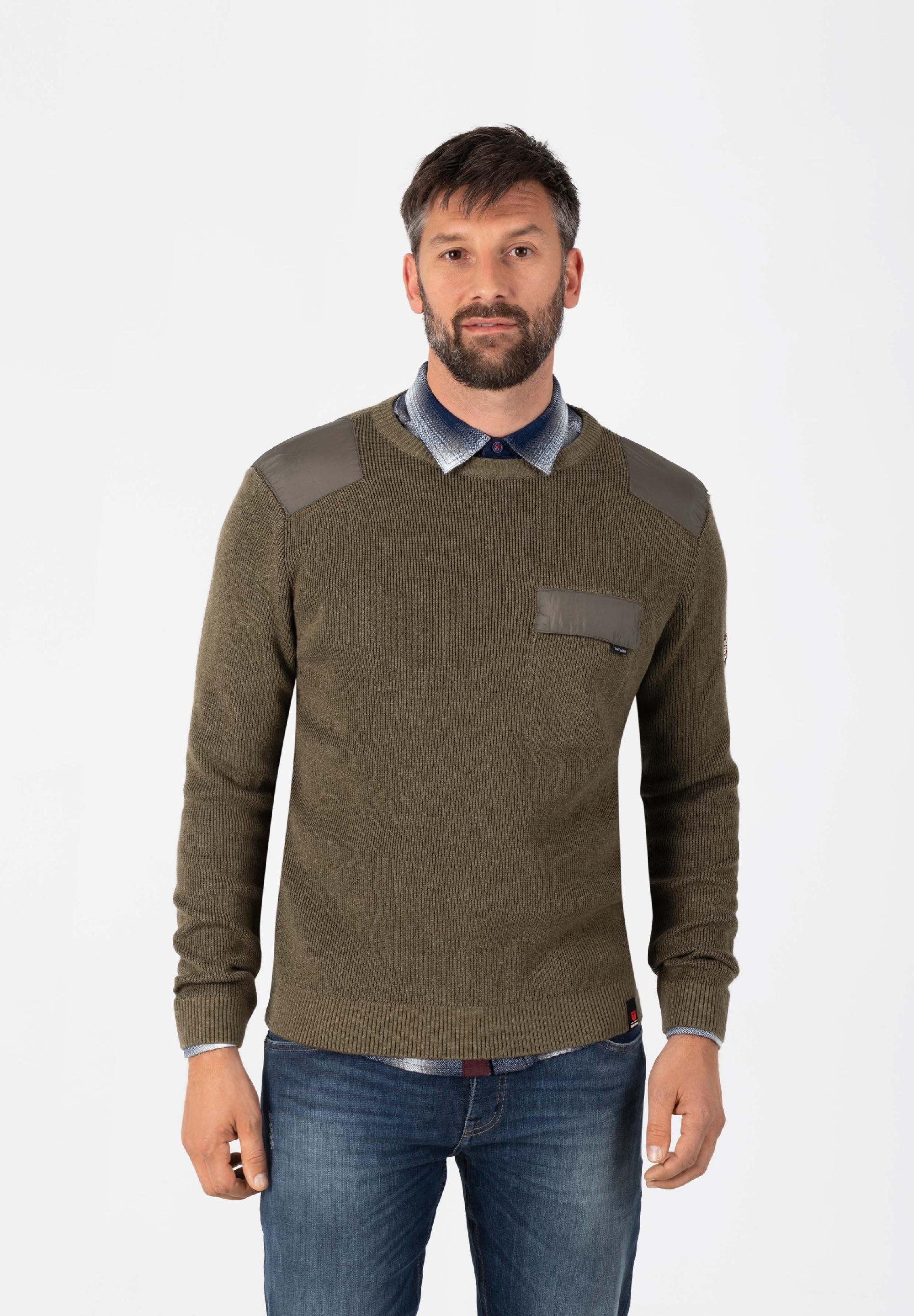 Fabricmix Crewneck Sweater