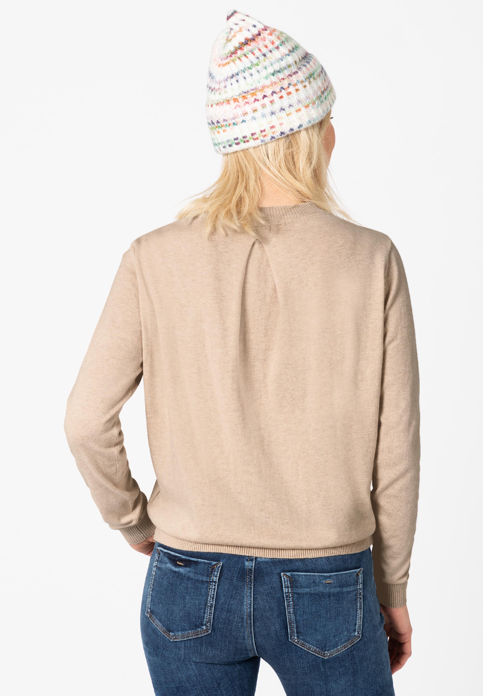 Pleat-Back Pullover