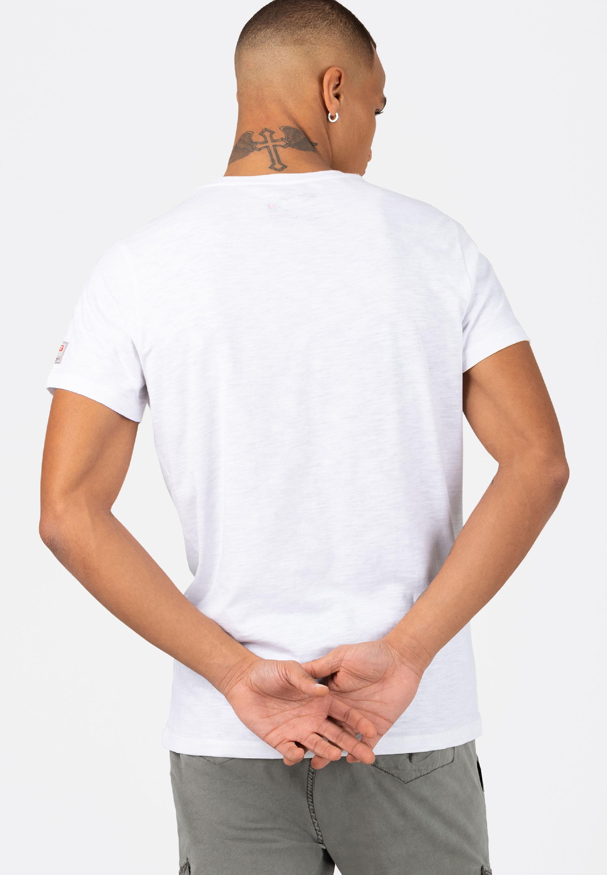 Striped Palm T-Shirt print